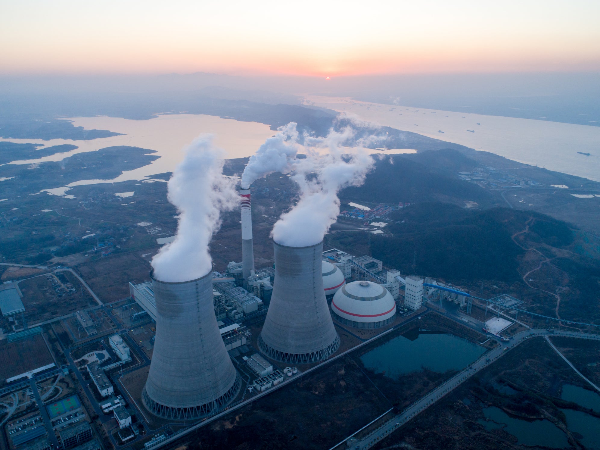 A power station in China. The country has set a net zero target for 2060