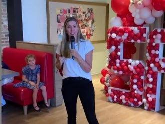 Spanx founder and CEO Sara Blakely surprised her employees to two first-class plane tickets to anywhere in the world and $10,000 each