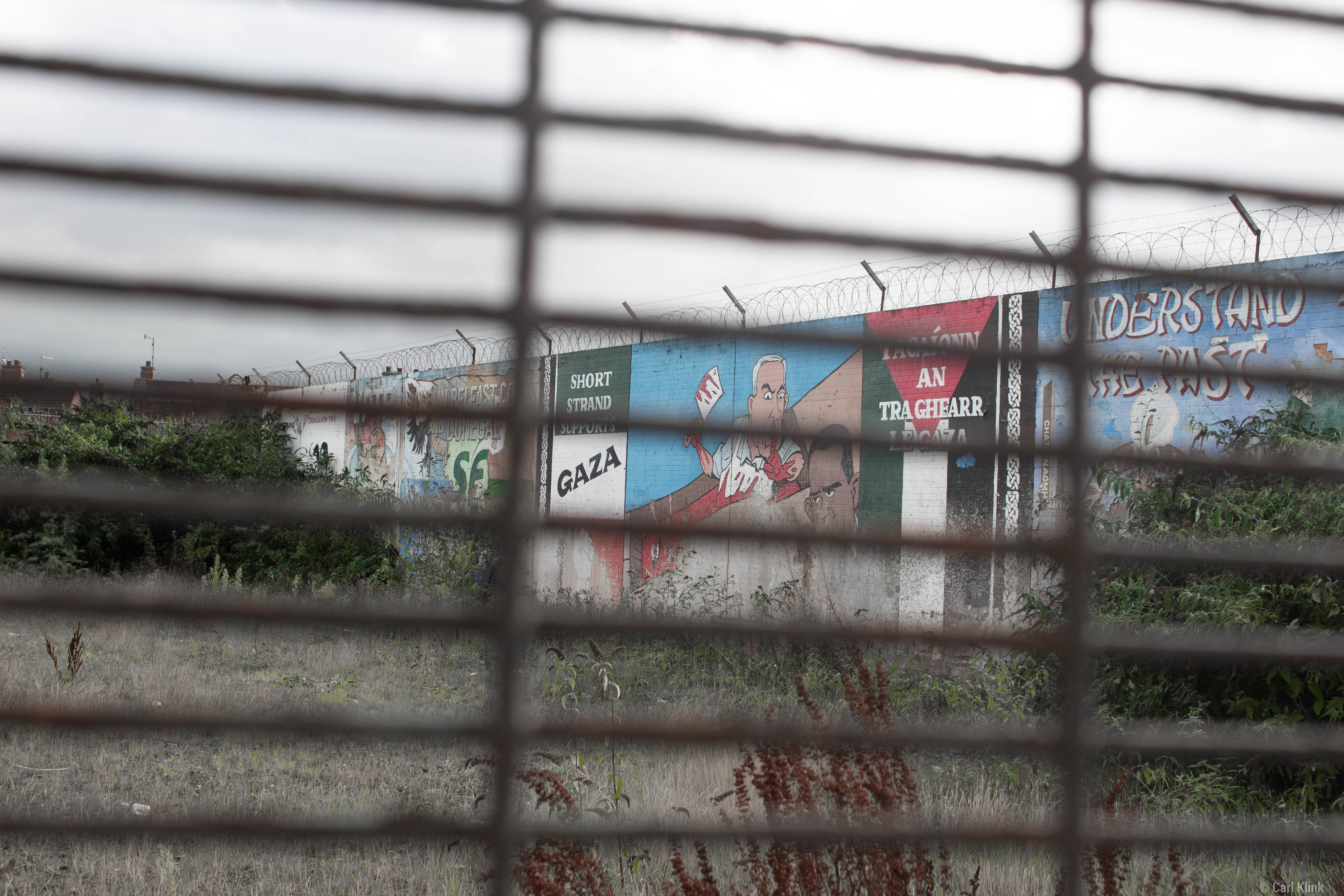 A mural wall in the republican area of Short Strand, east Belfast