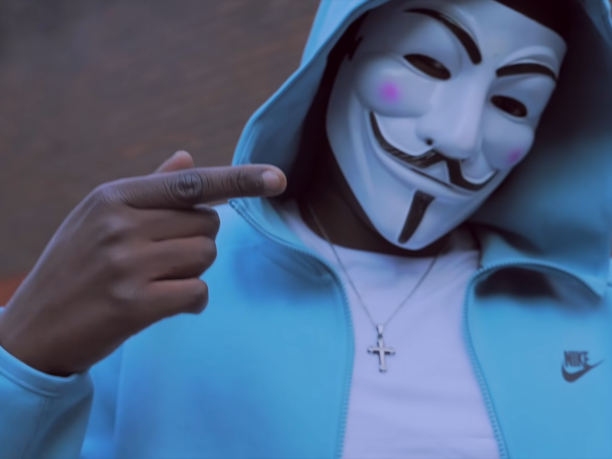 A still from the London Scammer video by Tankz