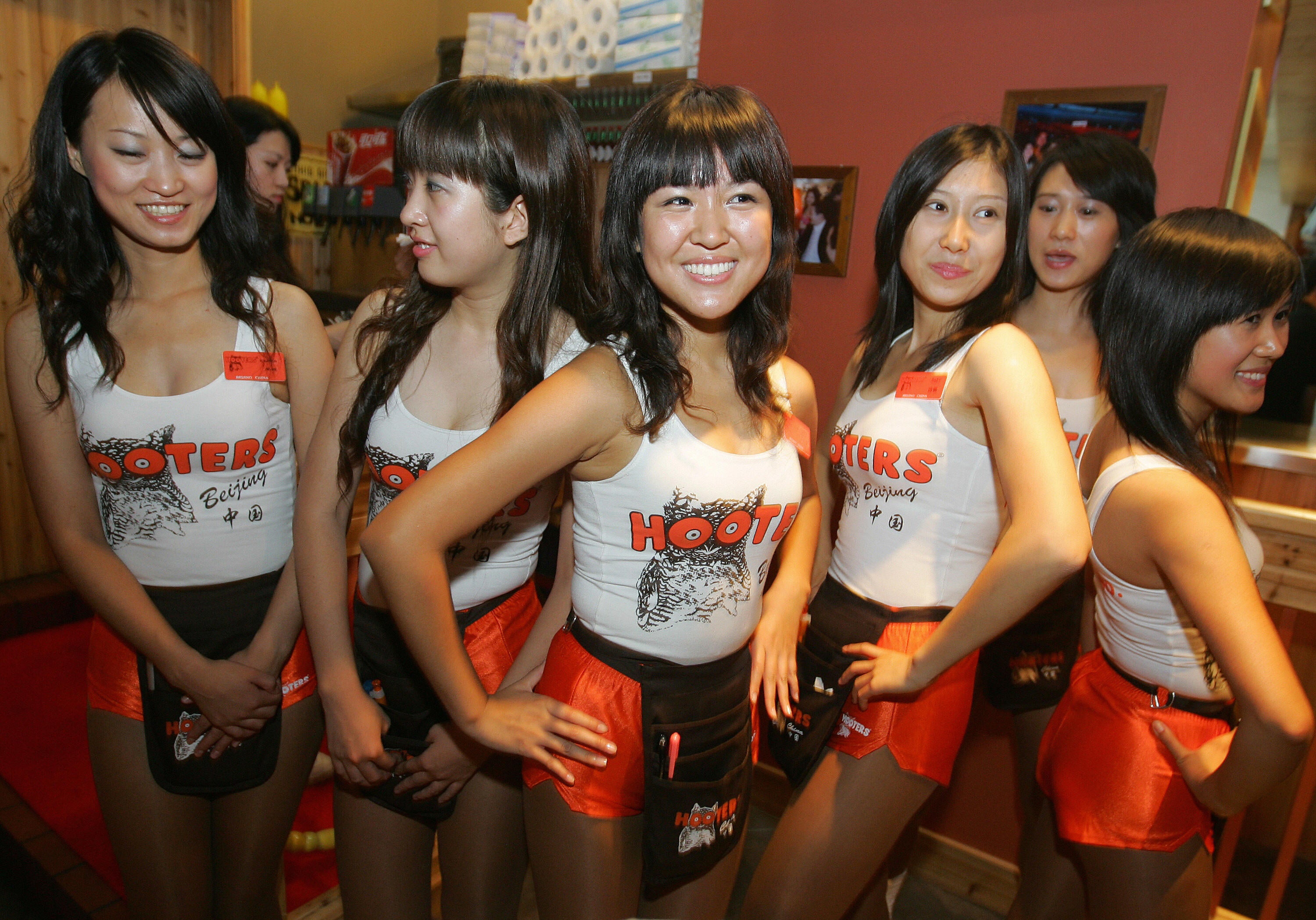 Hooters has expanded around the world - this photo is from China