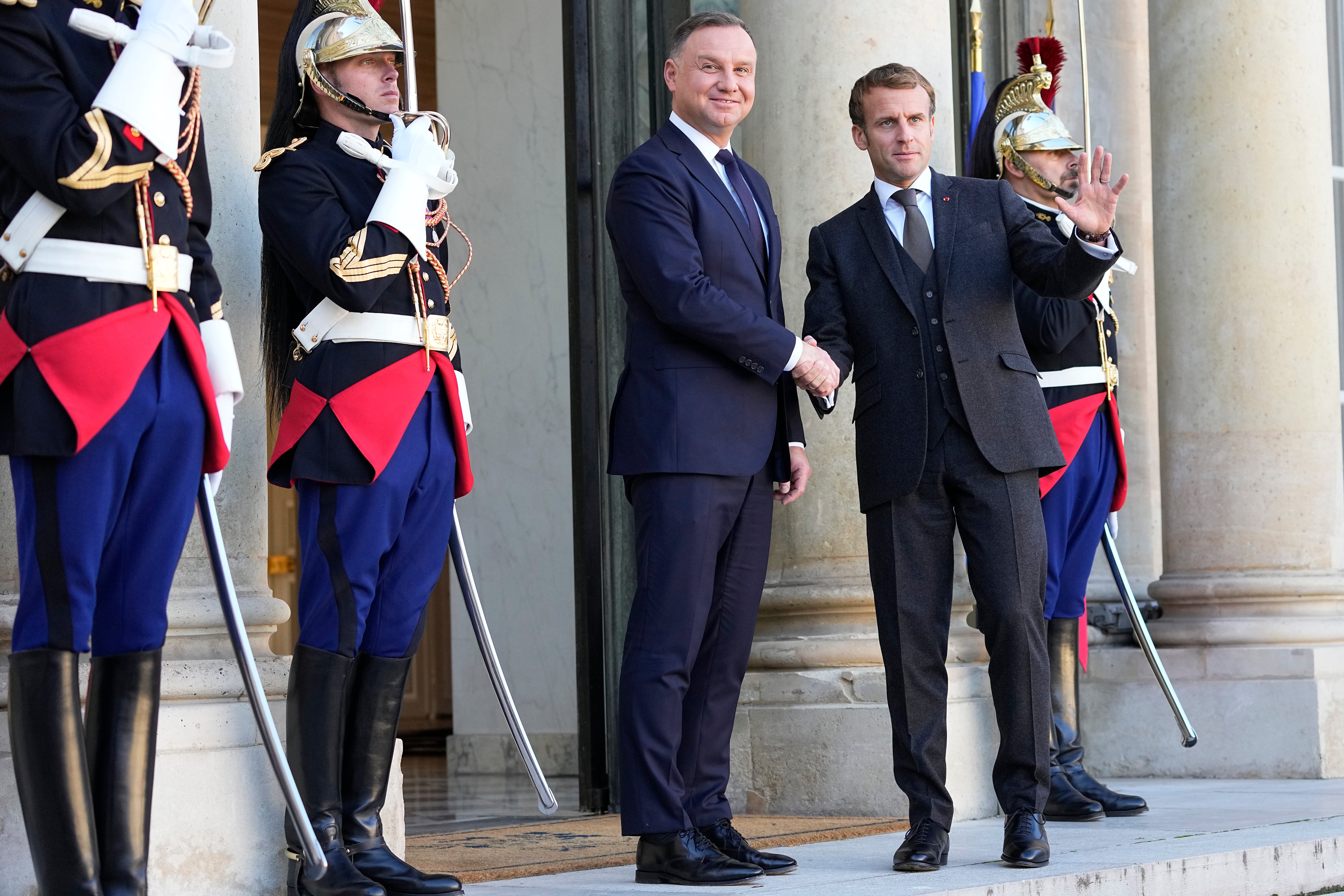 France assured Poland of EU support over Belarus but reminded Warsaw it needed to resolve a row with the bloc