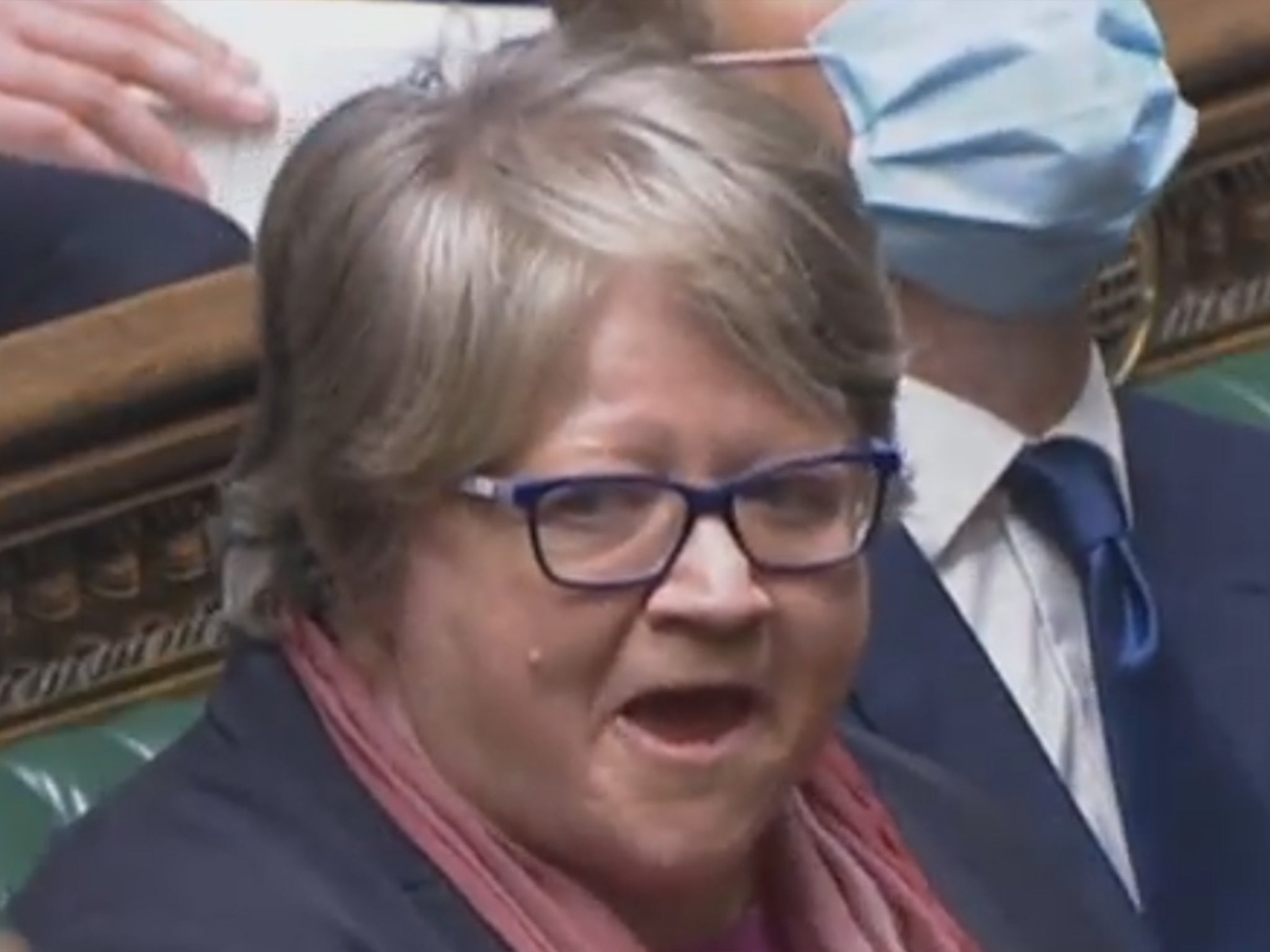 Therese Coffey during the Budget on Wednesday