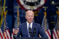 Biden unveils stripped back $1.75 trillion Build Back Better plan and delays trip to convince the Squad