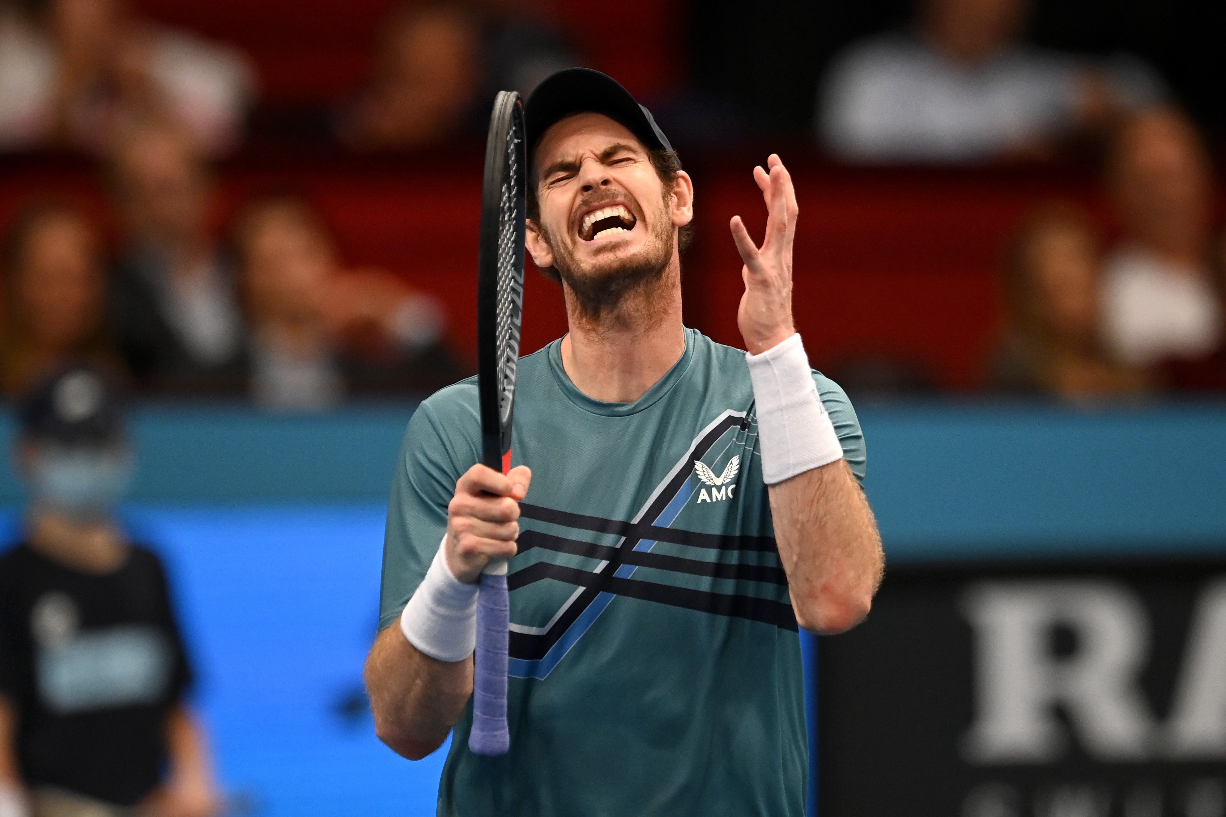 Andy Murray was knocked out of the Vienna Open