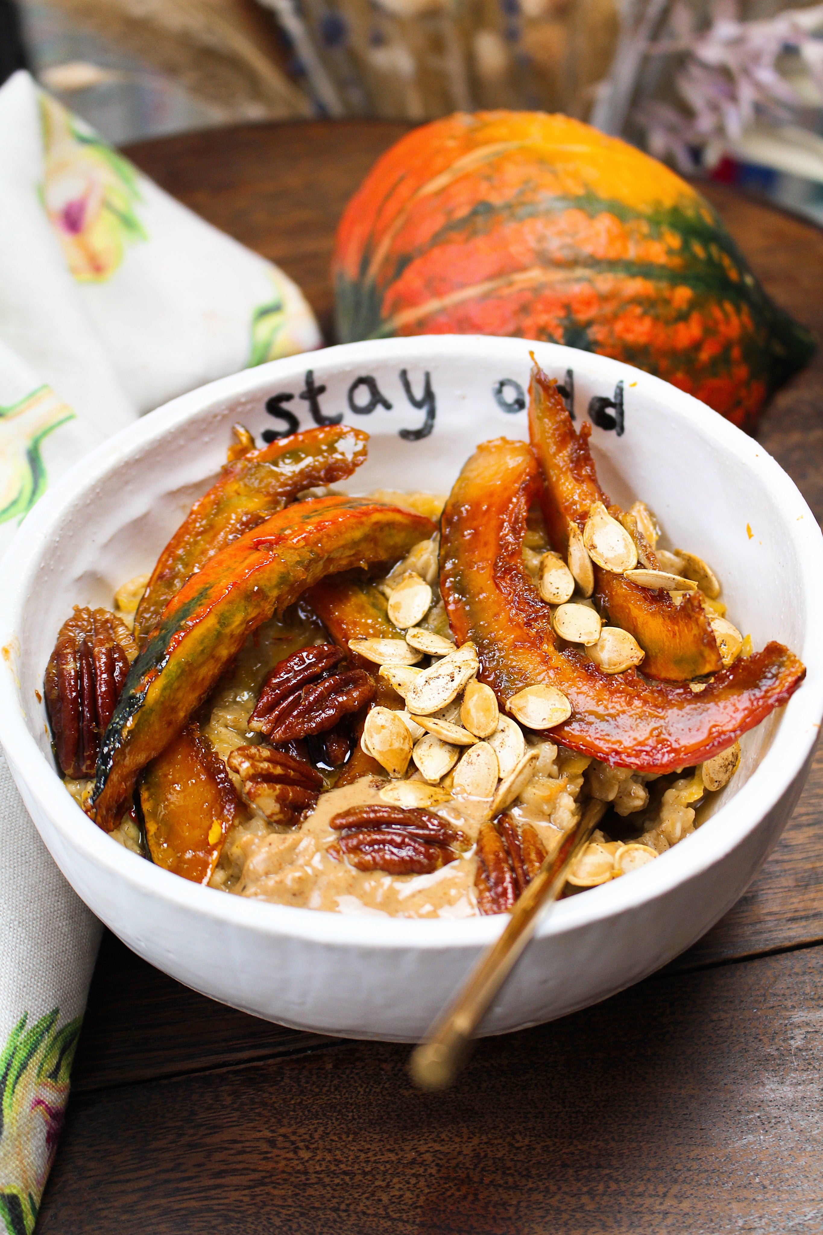 A pumpkin-based porridge to start the day