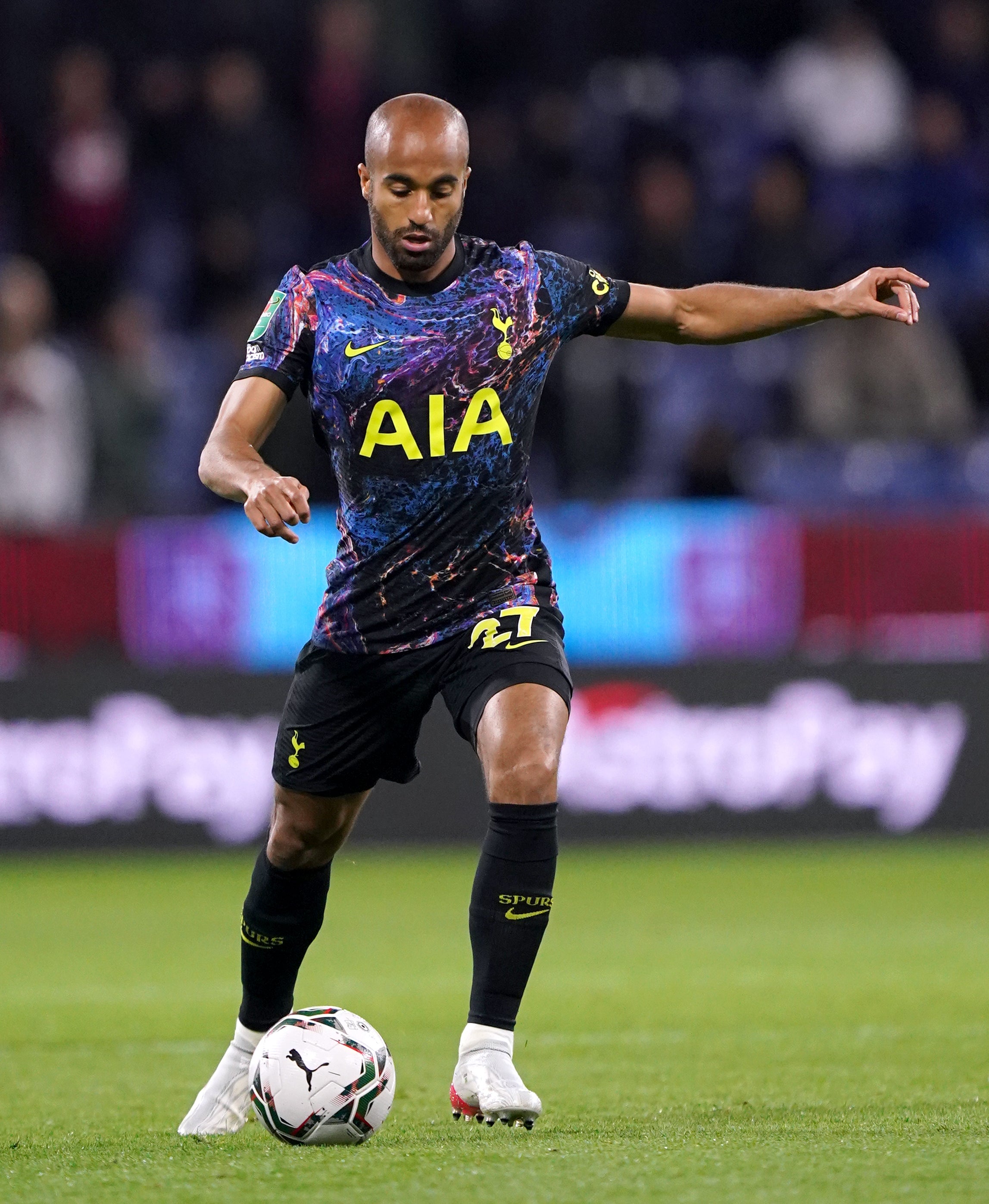 Lucas Moura scored Tottenham’s winner at Burnley (Tim Goode/PA)