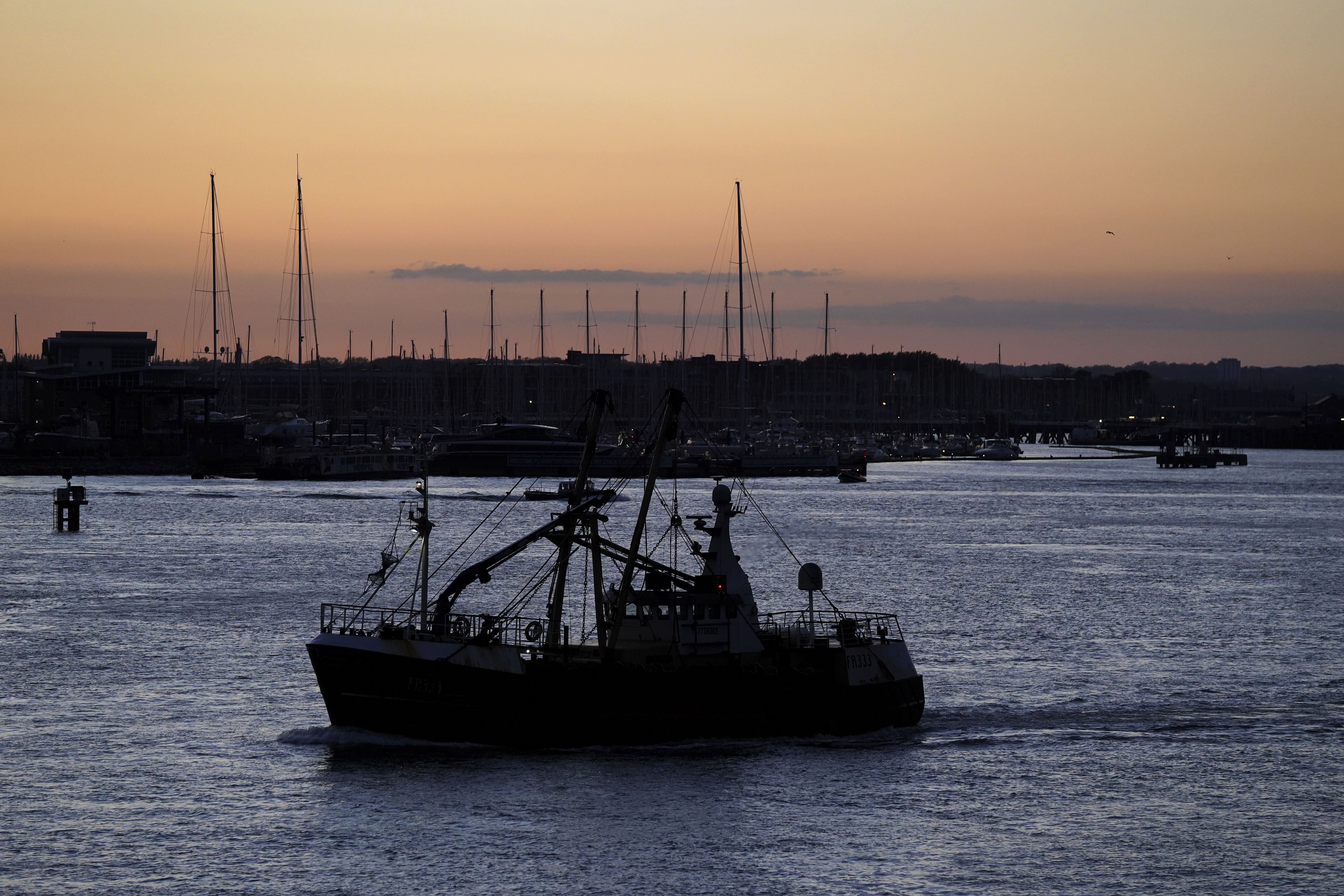 It comes amid a worsening row with France over post-Brexit fishing rights (Steve Parsons/PA)