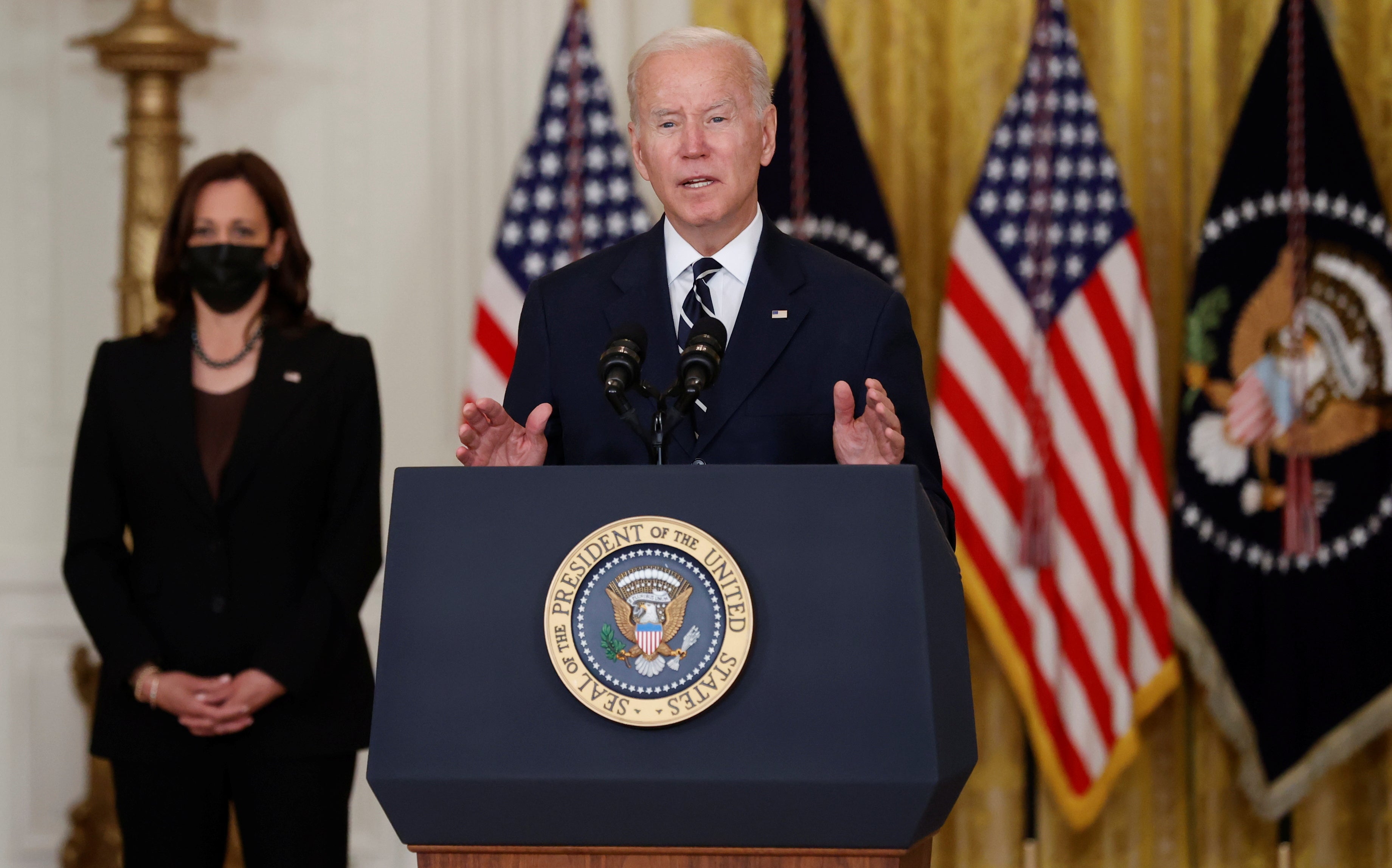 Kamala Harris says she has never discussed with Joe Biden whether he will seek re-election
