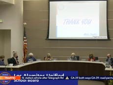 California school board president caught on hot mic saying ‘f***’ you to anti-vaxx mom