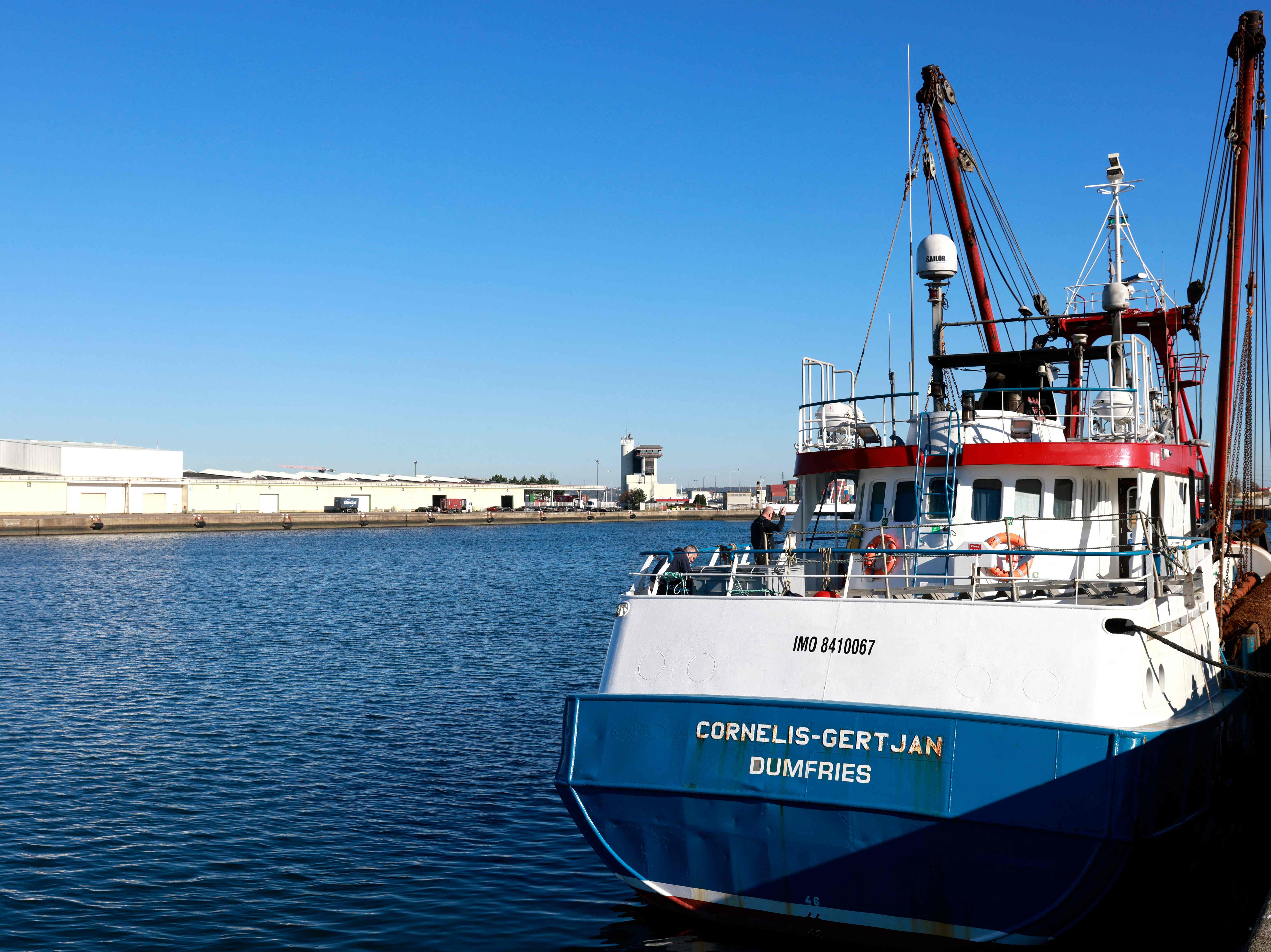 The vessel in Le Havre, northern France