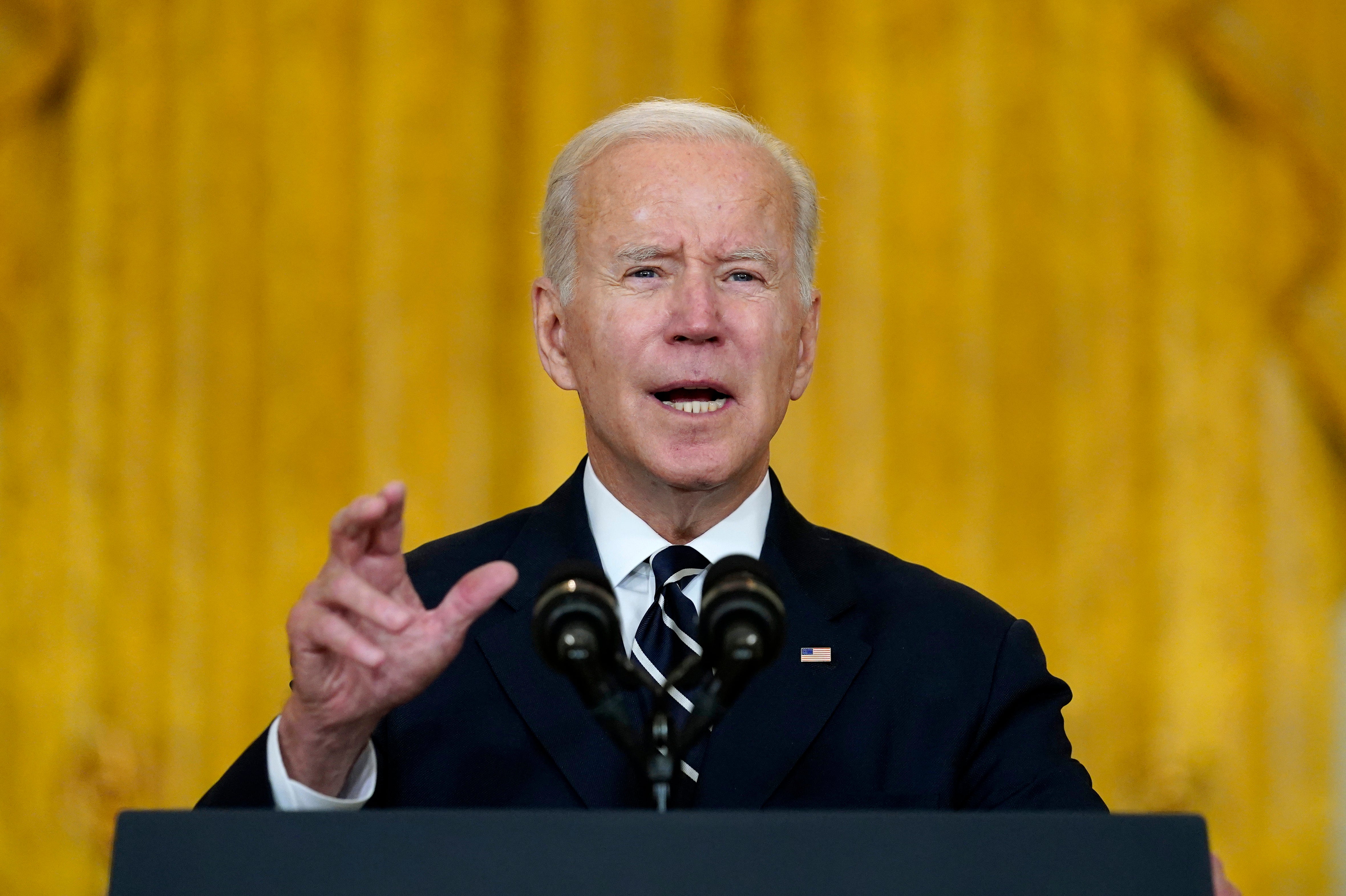 President Joe Biden on Thursday announcing his scaled-back spending plan which scrapped paid leave