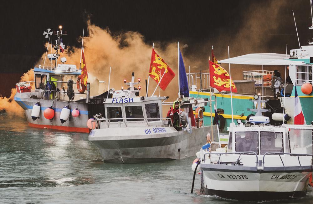 File photo: Fishing vessels at sea off the coast of Jersey on 6 May amid ongoing dispute between UK and France