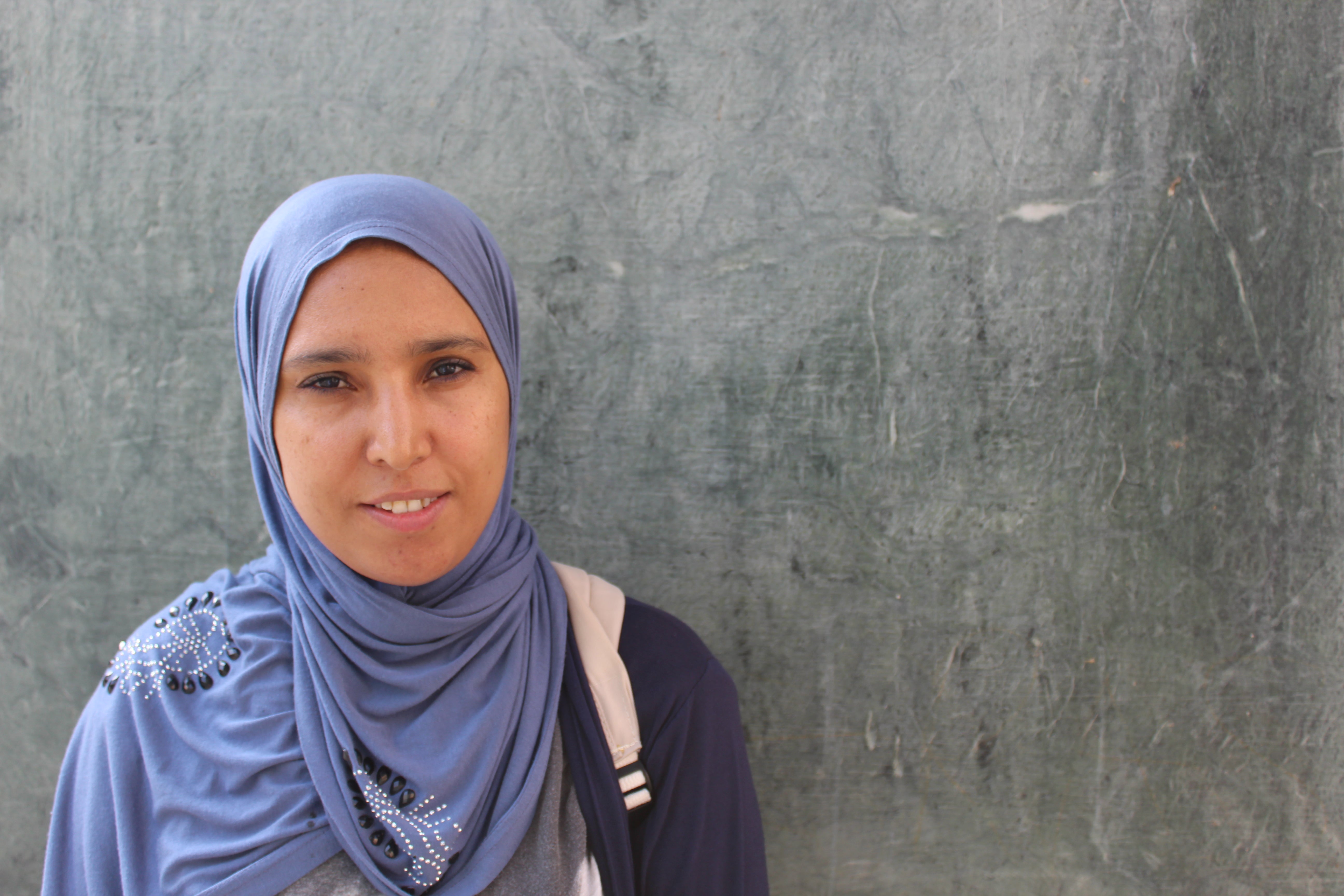 Rachida, spokesperson for the trans-border workers that remain in Ceuta