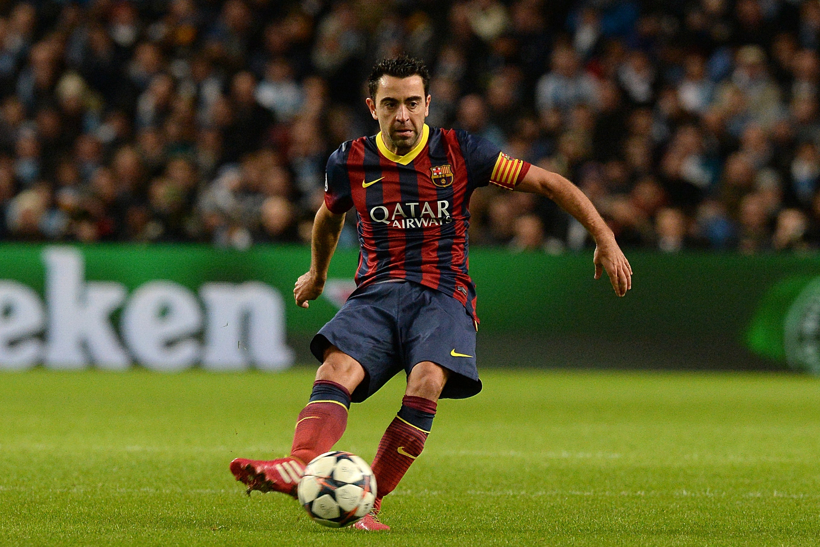 Xavi Hernandez is the frontrunner to be the new Barcelona boss (Martin Rickett/PA)