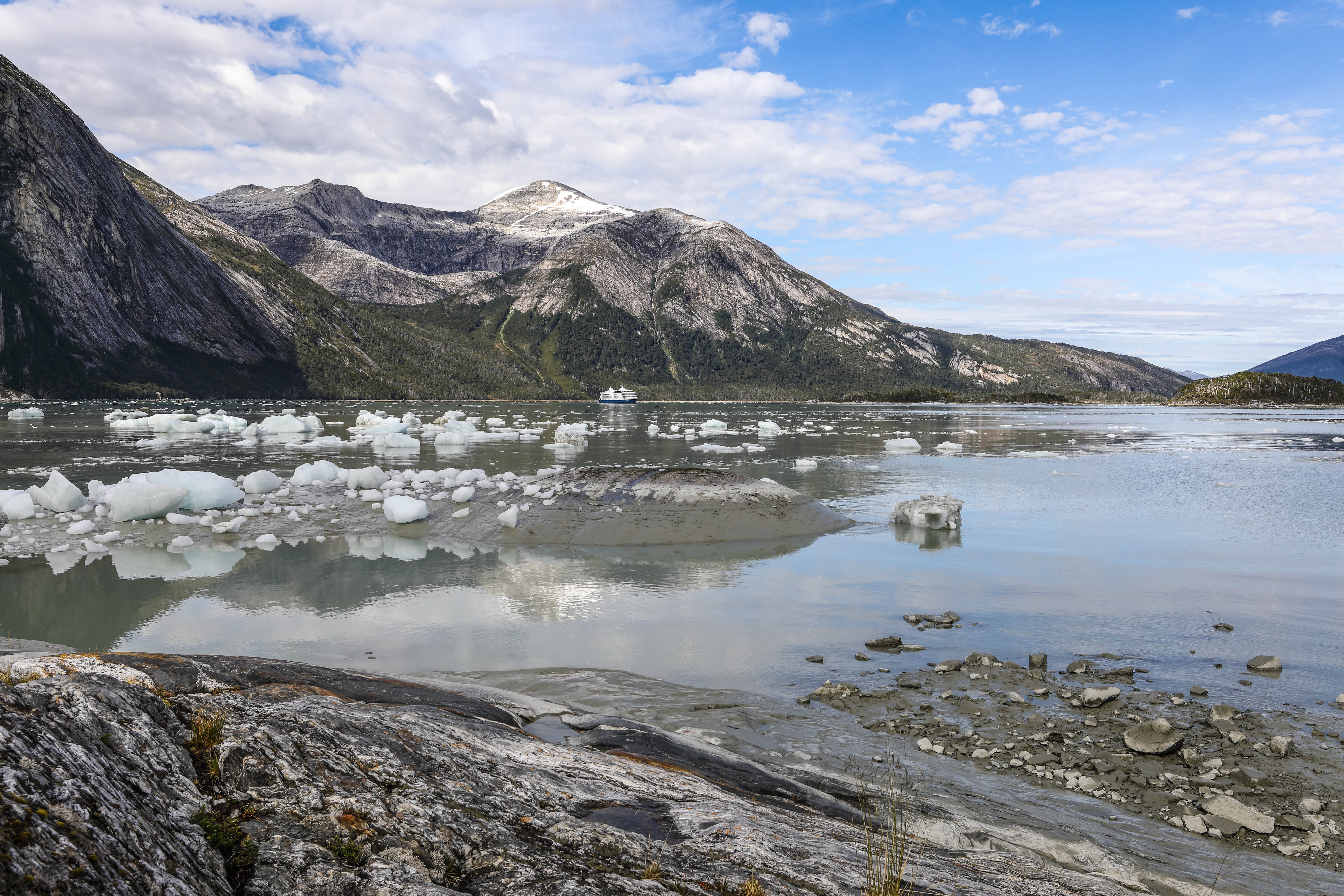 Pia Fjord and the distant ‘Ventus Australis’