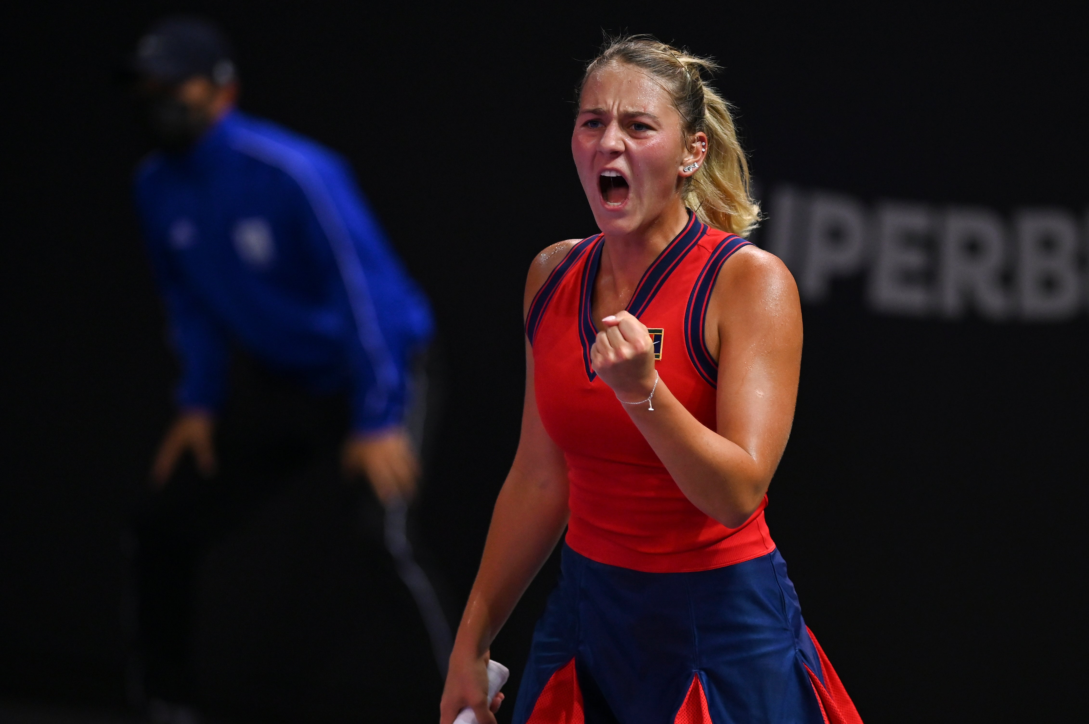 Ukrainian 19-year-old Marta Kostyuk faces former world No 1 Simona Halep next