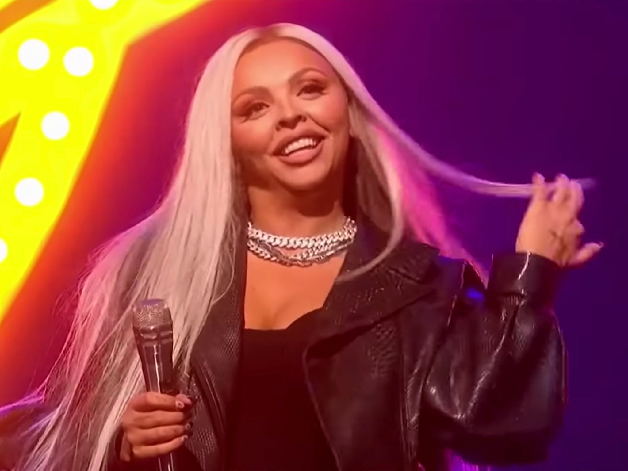 Jesy Nelson during her ‘Graham Norton Show’ performance