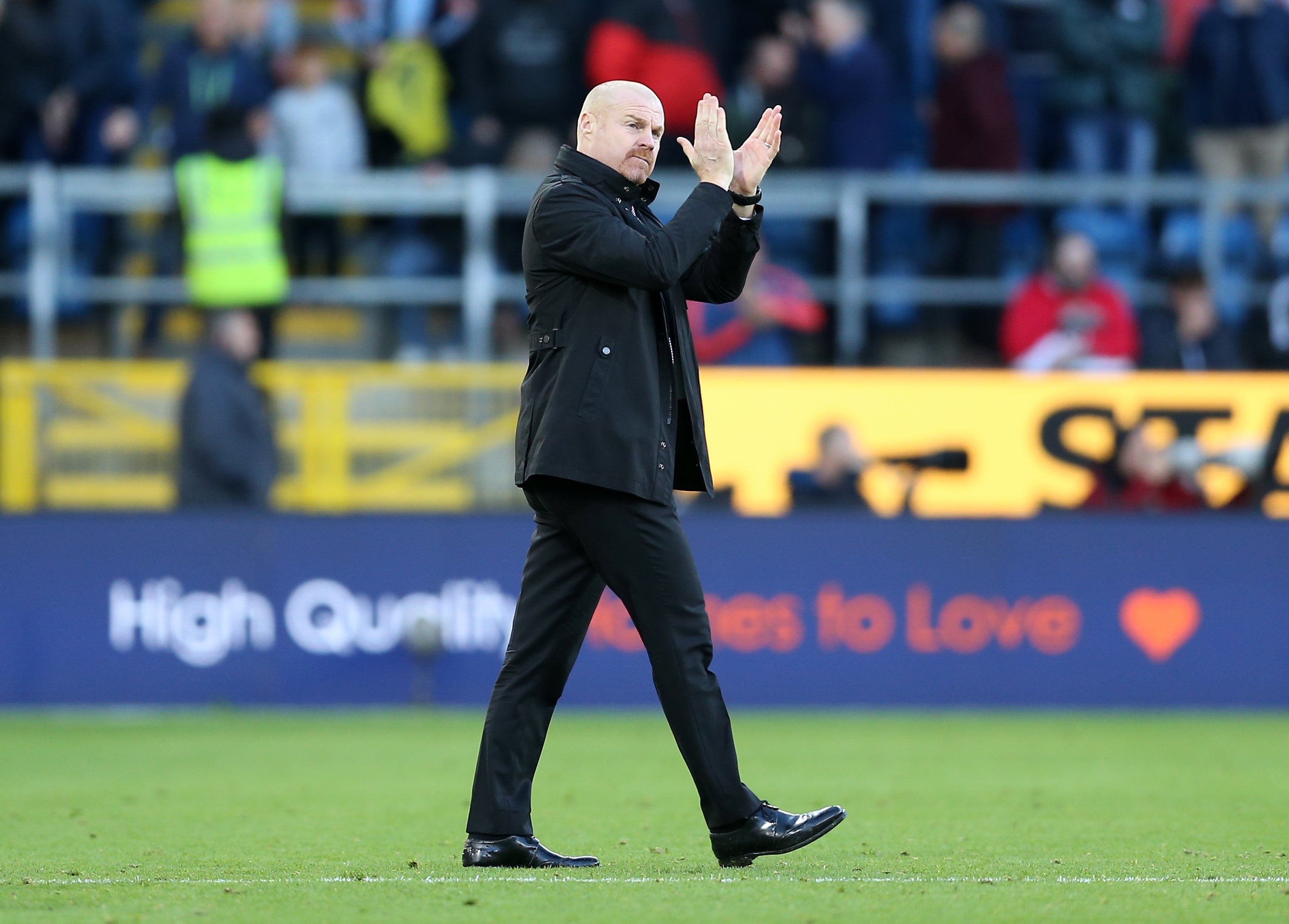 Sean Dyche’s Burnley saw off Brentford with relative ease (Nigel French/PA)