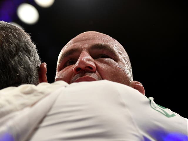 <p>New UFC light heavyweight champion Glover Teixeira</p>