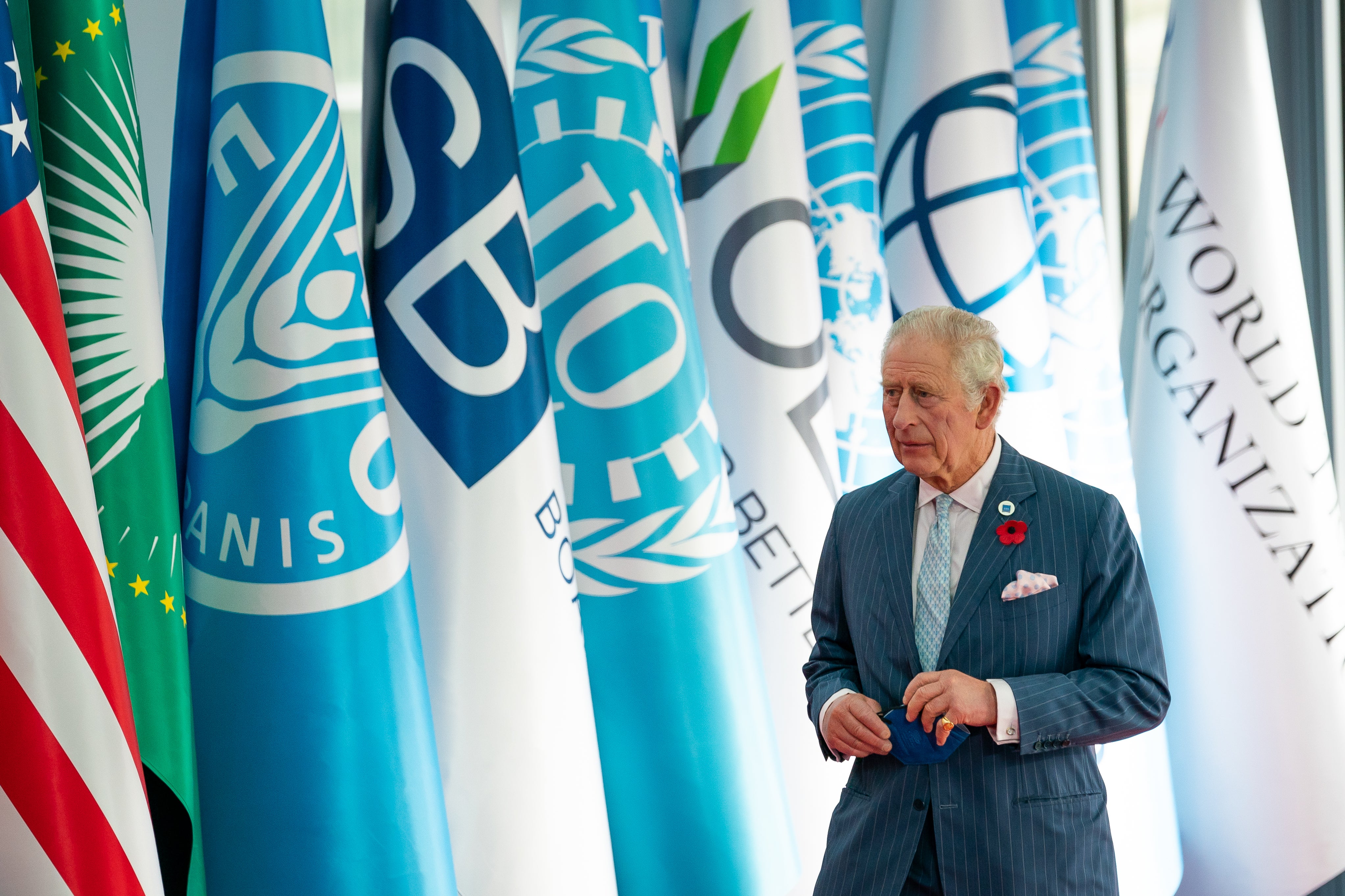 The Prince of Wales arrives at the G20 summit in Rome