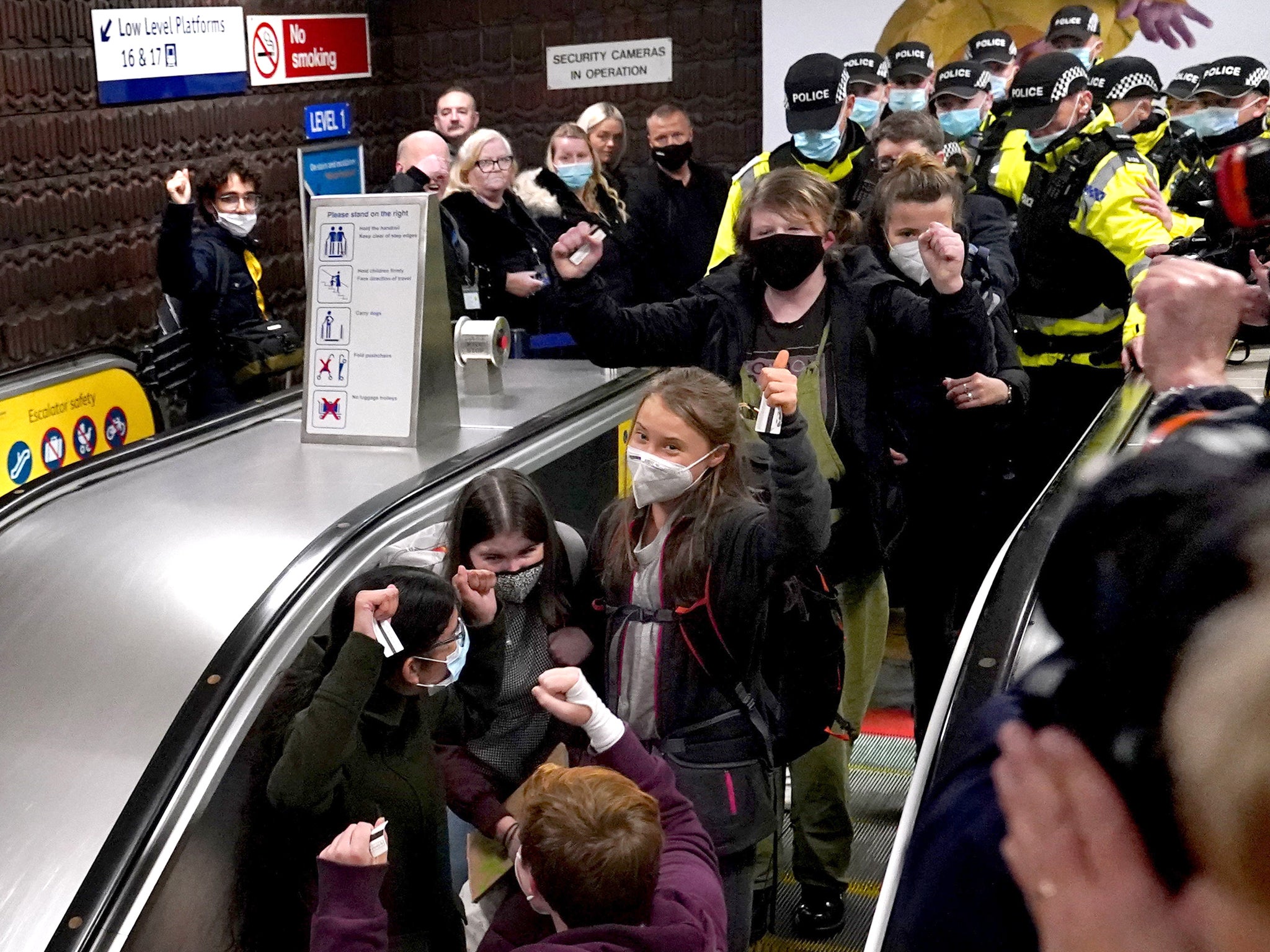 Arriving at Glasgow Central train station on Saturday