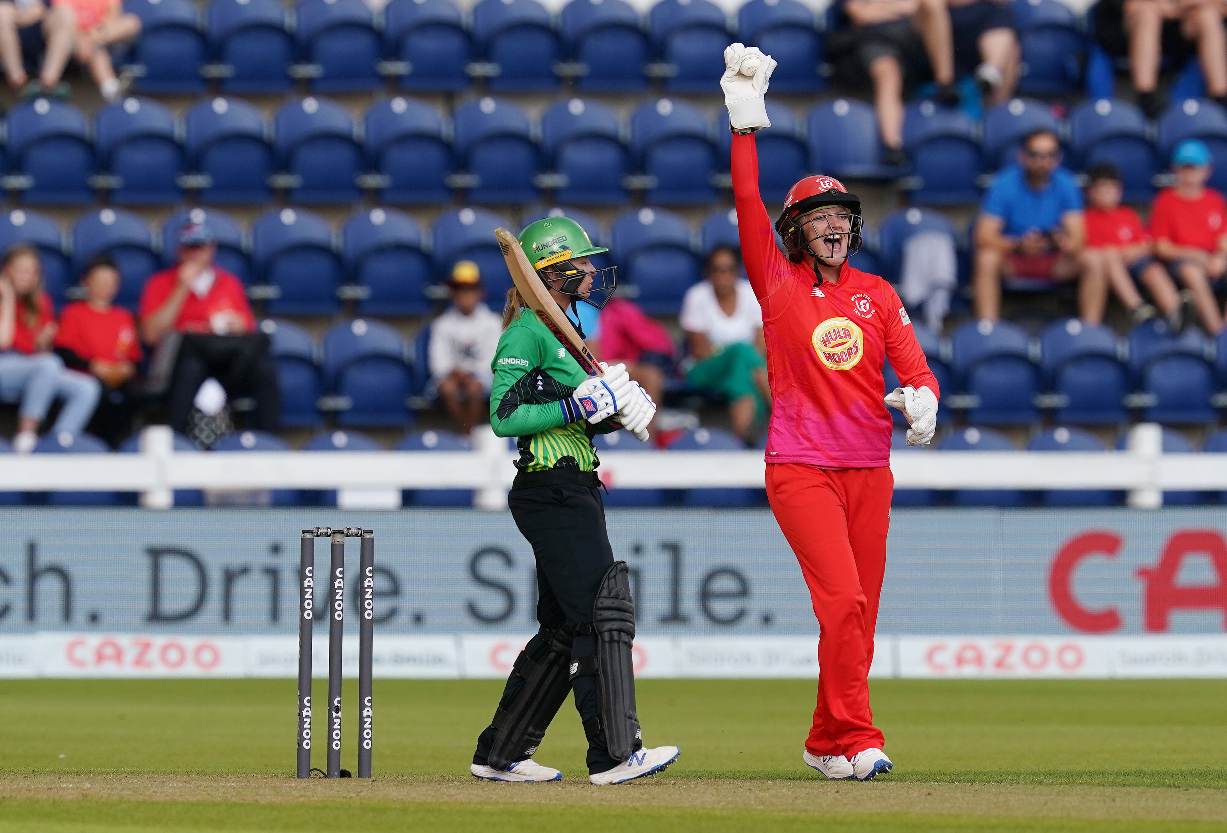 Taylor (right) played for Welsh Fire during The Hundred (David Davies/PA).