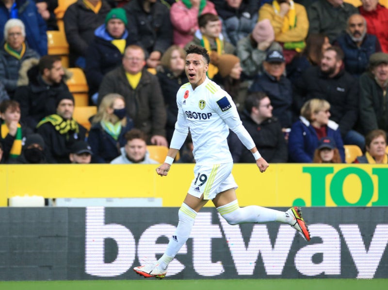 Rodrigo celebrates scoring the winner