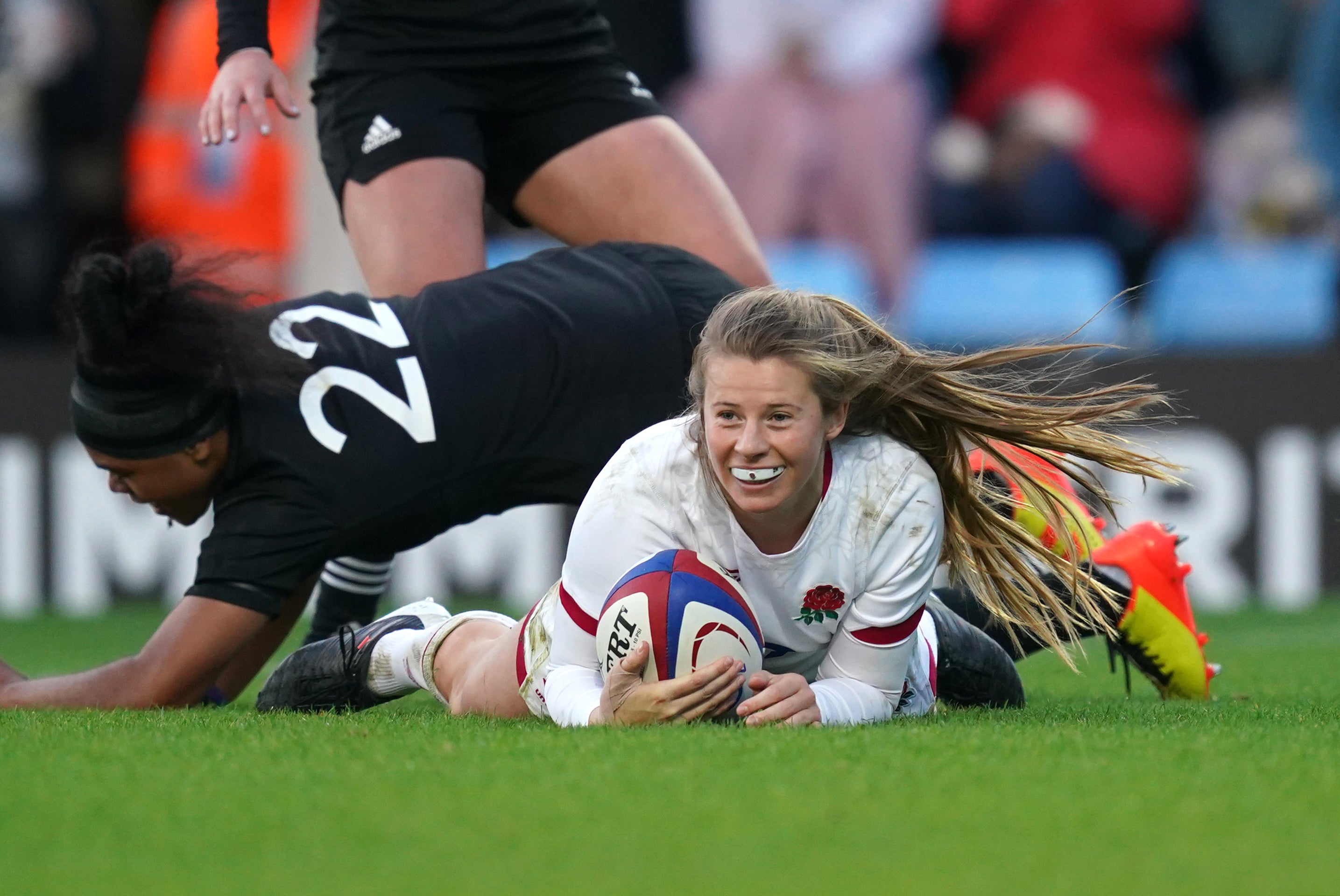 England’s Harrison produced a superb display at fly-half and scored the game’s final try