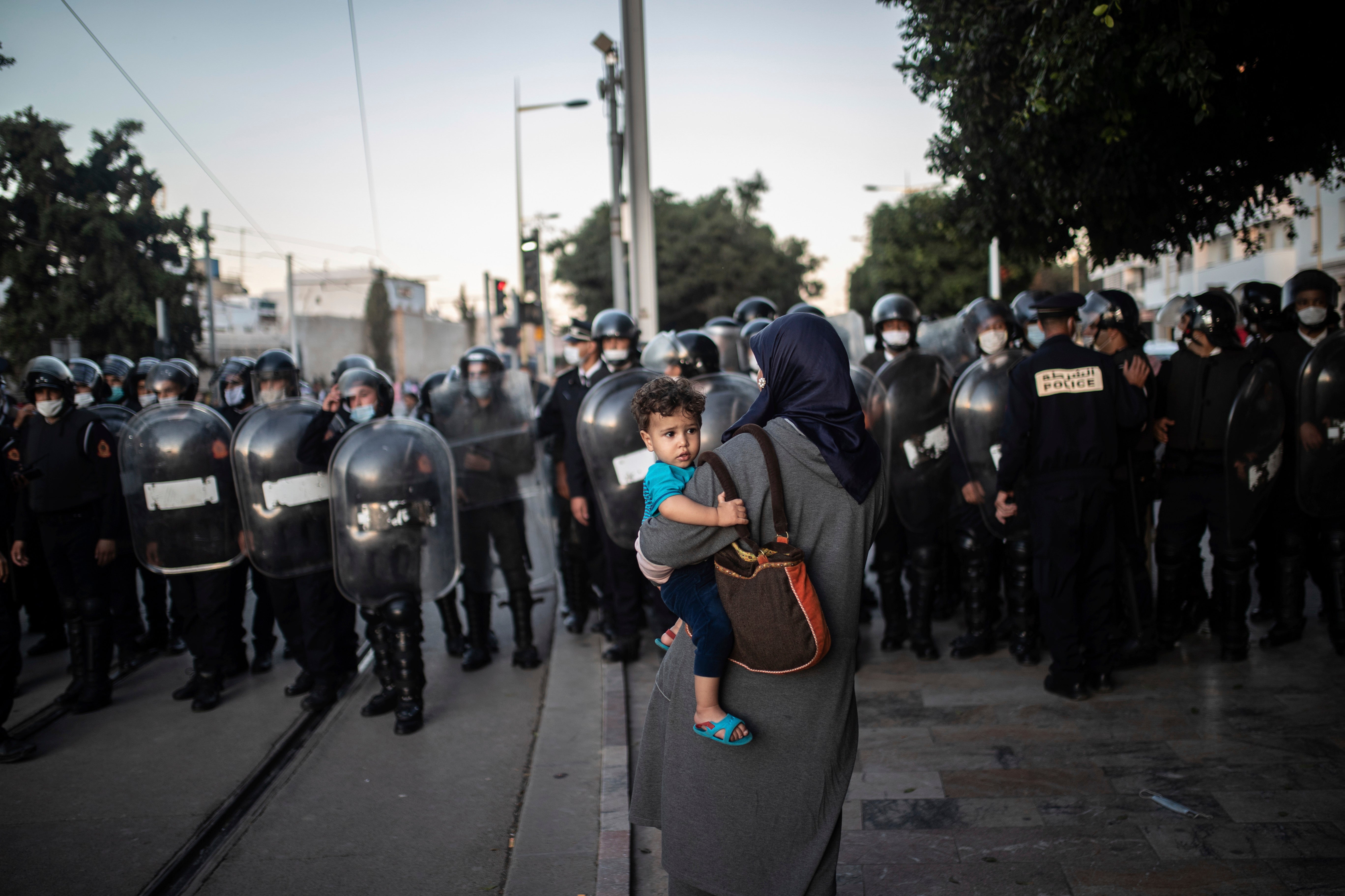 APTOPIX Virus Outbreak Morocco Protest