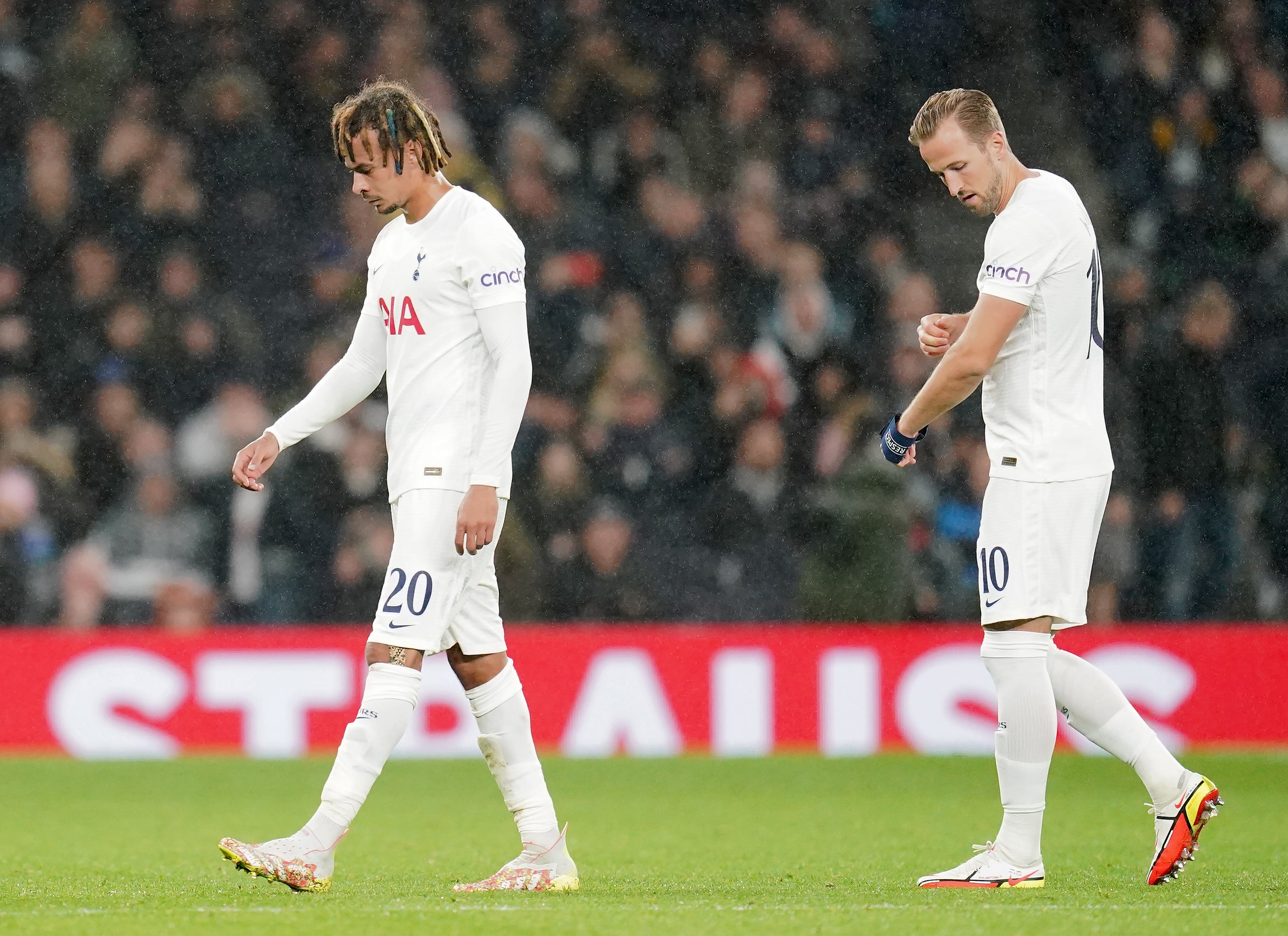 Dele Alli (left) joins Kane among the Spurs attacking players failing to fire this season (Nick Potts/PA)