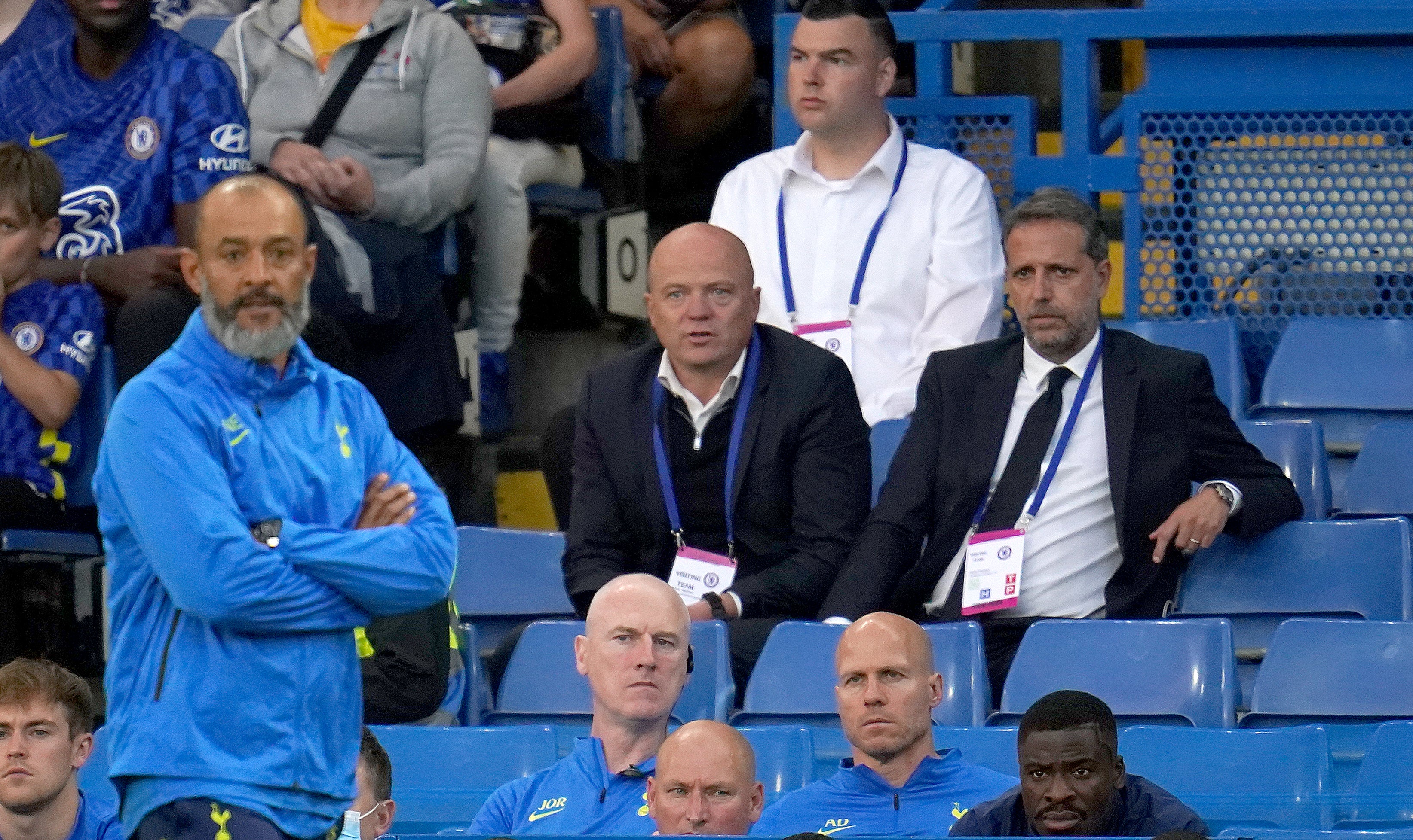 Fabio Paratici (right) has much work to do to solve Tottenham’s long-term lack of on-field planning (Nick Potts/PA)