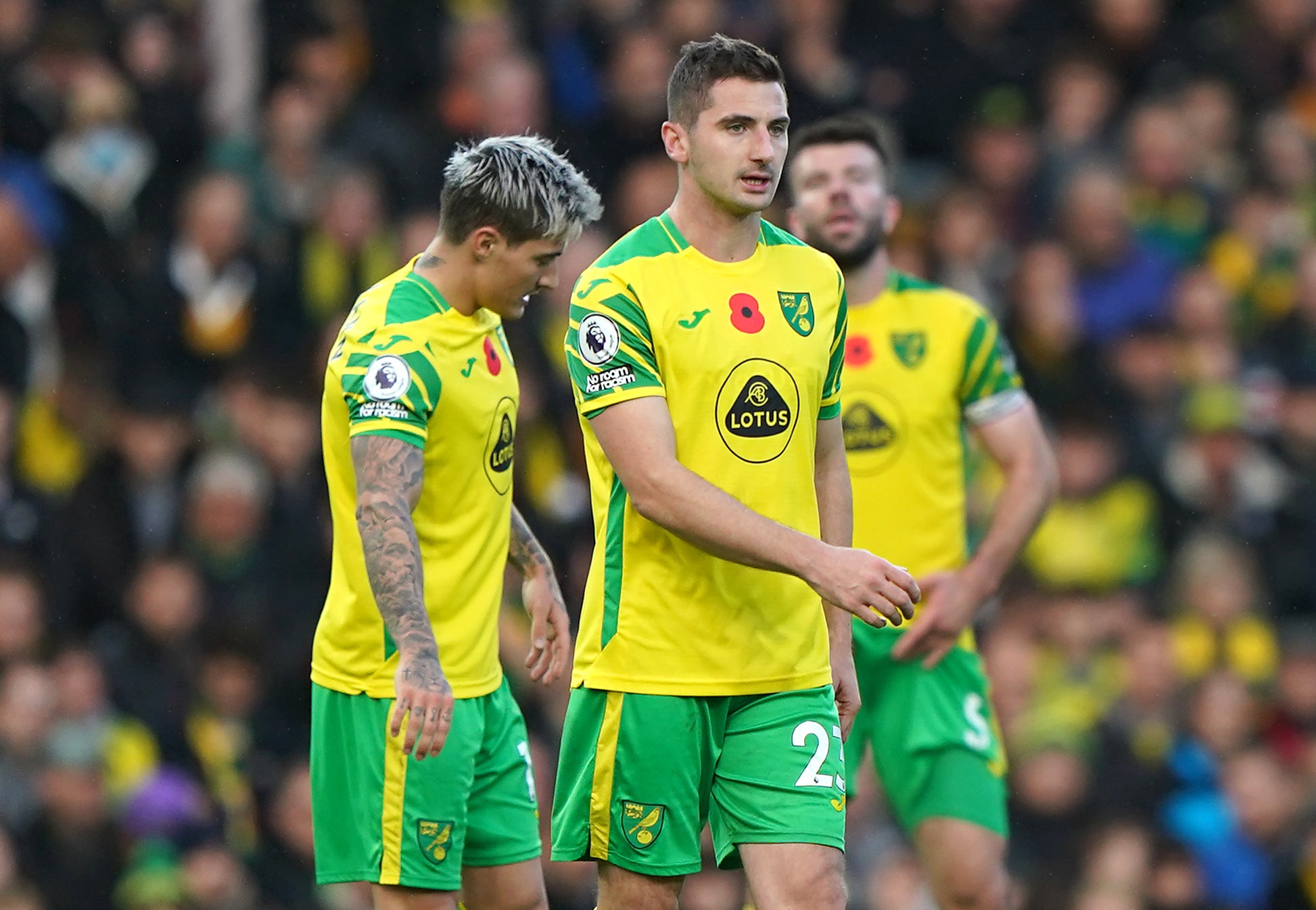 Norwich’s season already looks to be slipping away (Joe Giddens/PA)