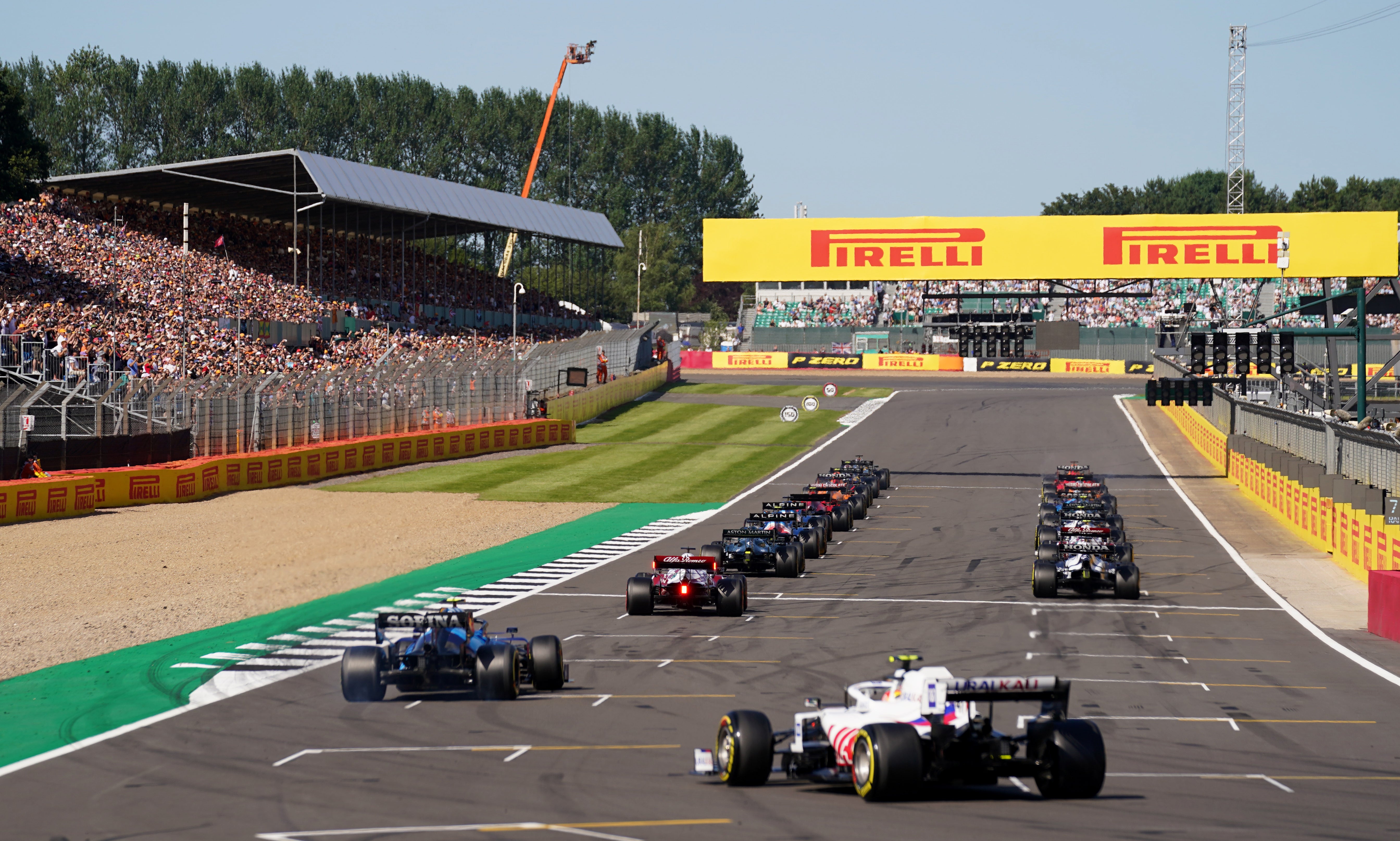 The sprint race was introduced for the first time at Silverstone in July (Tim Goode/PA)