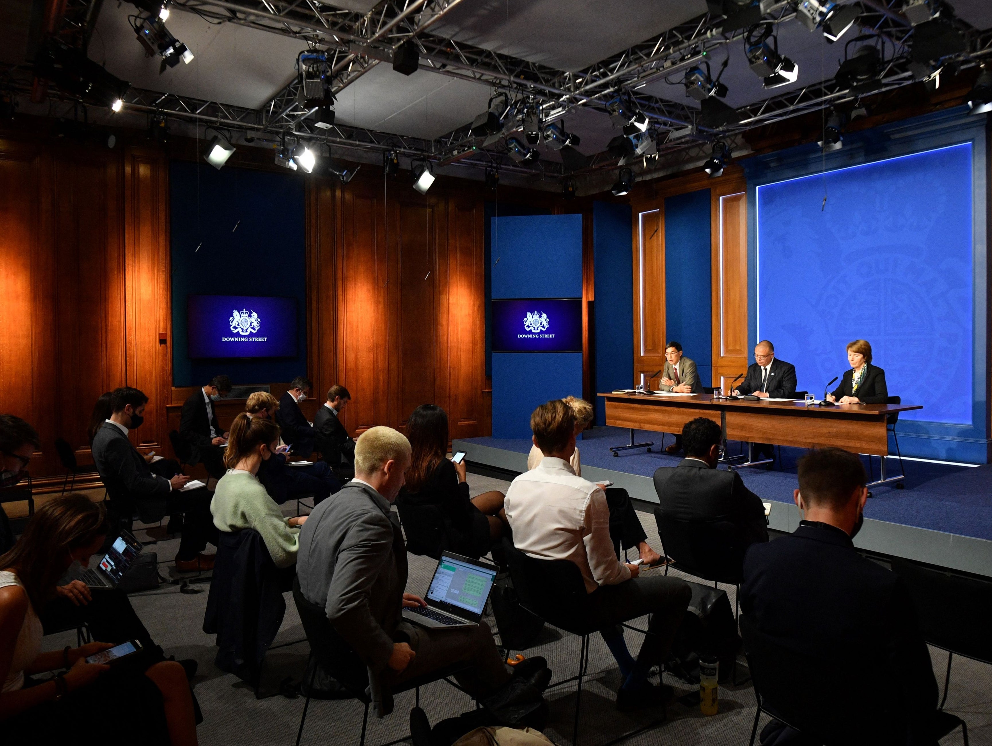 Leading members of the Joint Committee on Vaccination and Immunisation address the media earlier this year