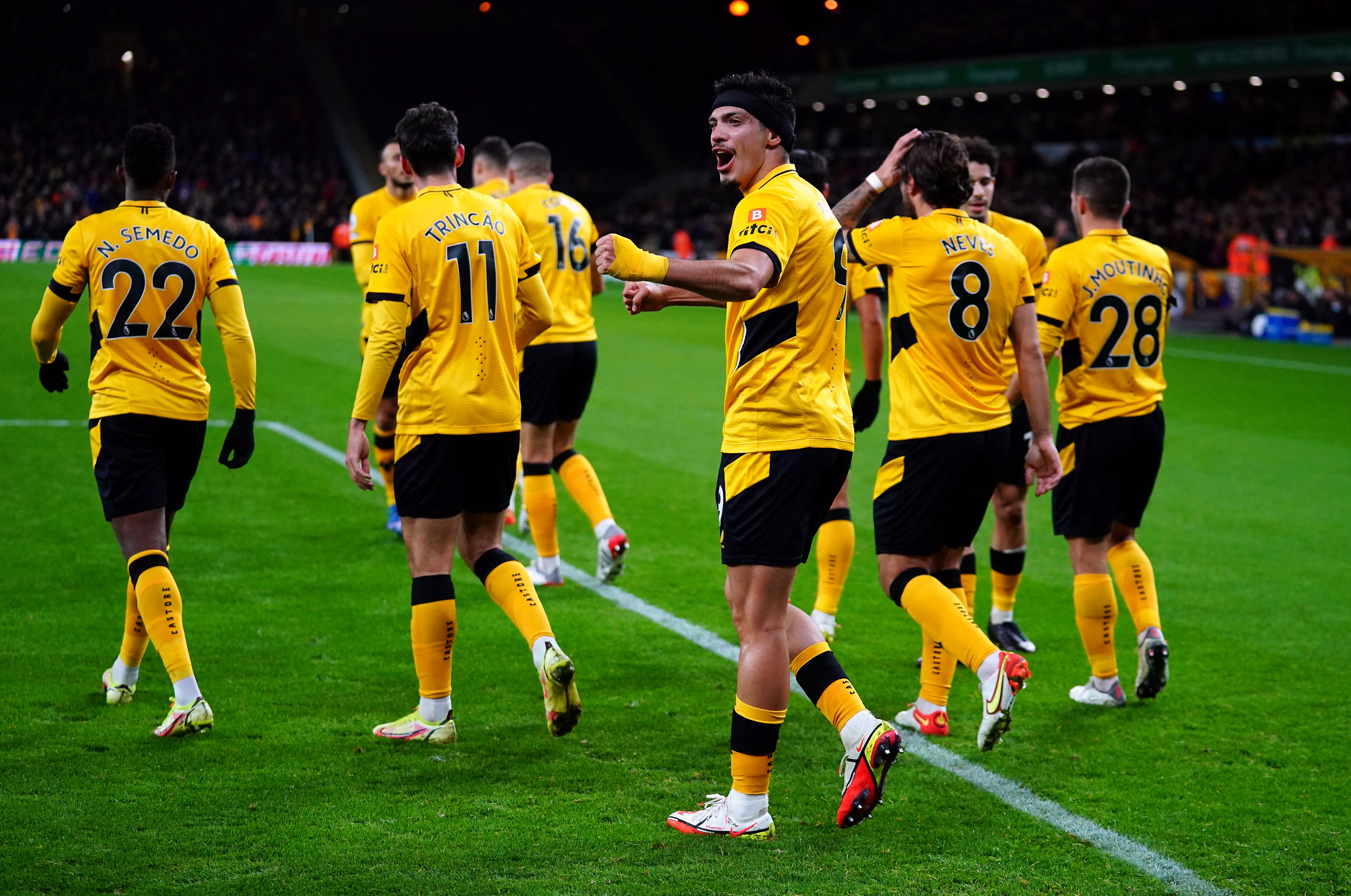 Raul Jimenez scored his first goal at Molineux for over a year. (Nick Potts/PA)