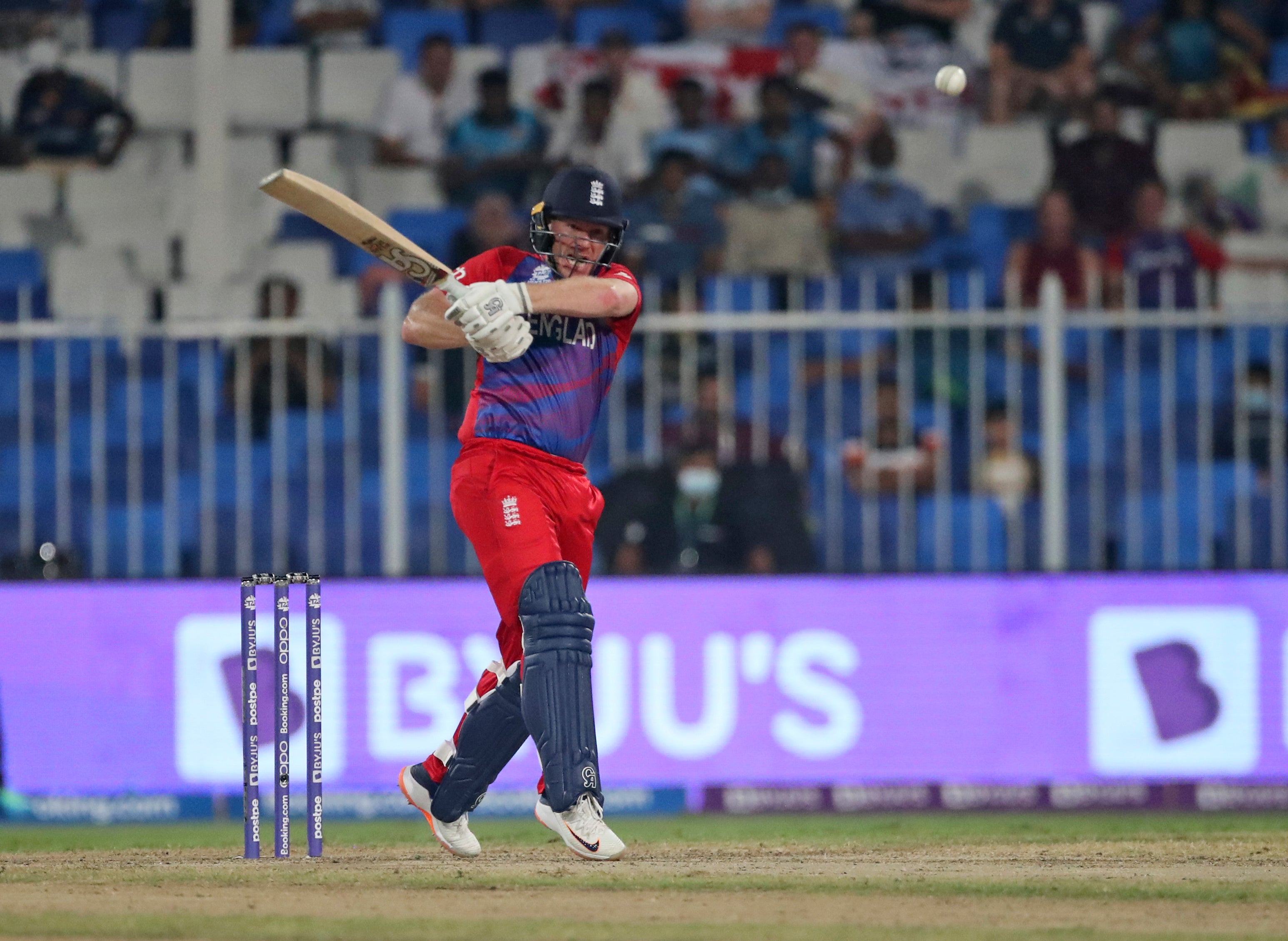 England captain Eoin Morgan made an important 40 off 36 balls against Sri Lanka (Aijaz Rahi/AP/PA)