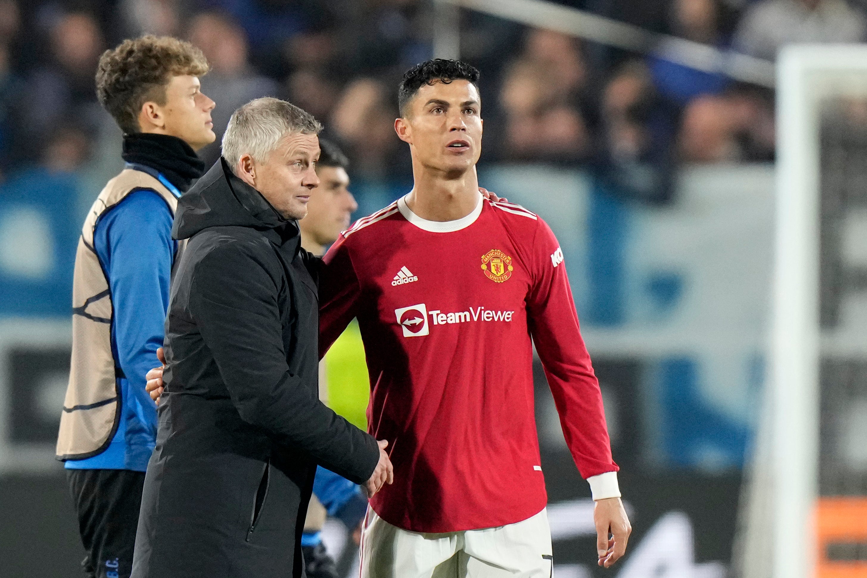 Ole Gunnar Solskjaer compared Cristinao Ronaldo to Michael Jordan (Luca Bruno/AP)