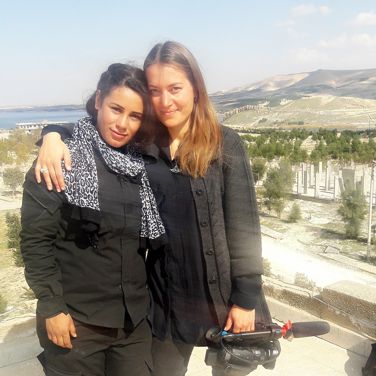 Hala Mustafa with director Antonia Kilian