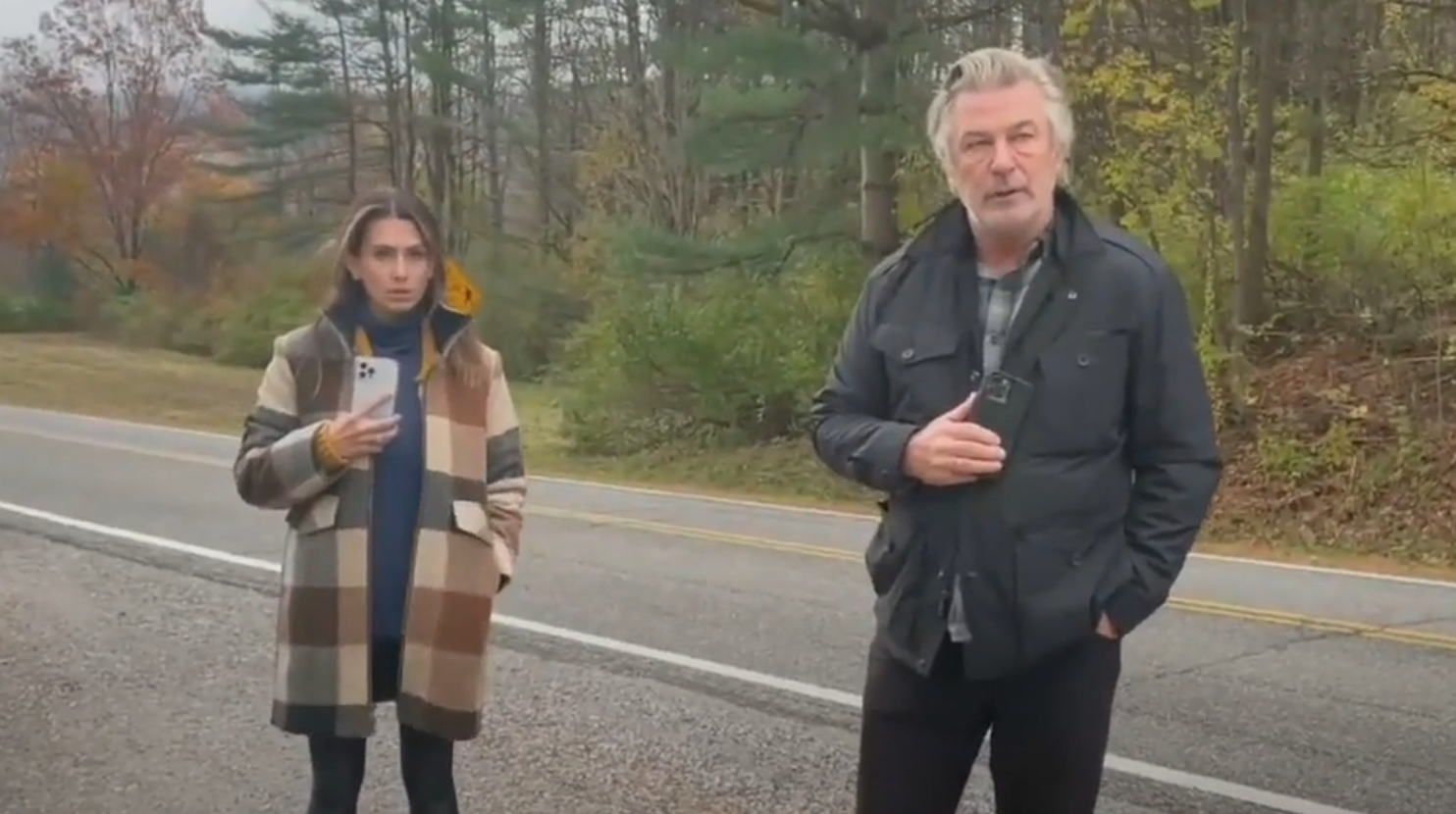 ‘Please listen’: Hilaria Baldwin pleads for paparazzi to stop harassing family over Rust shooting