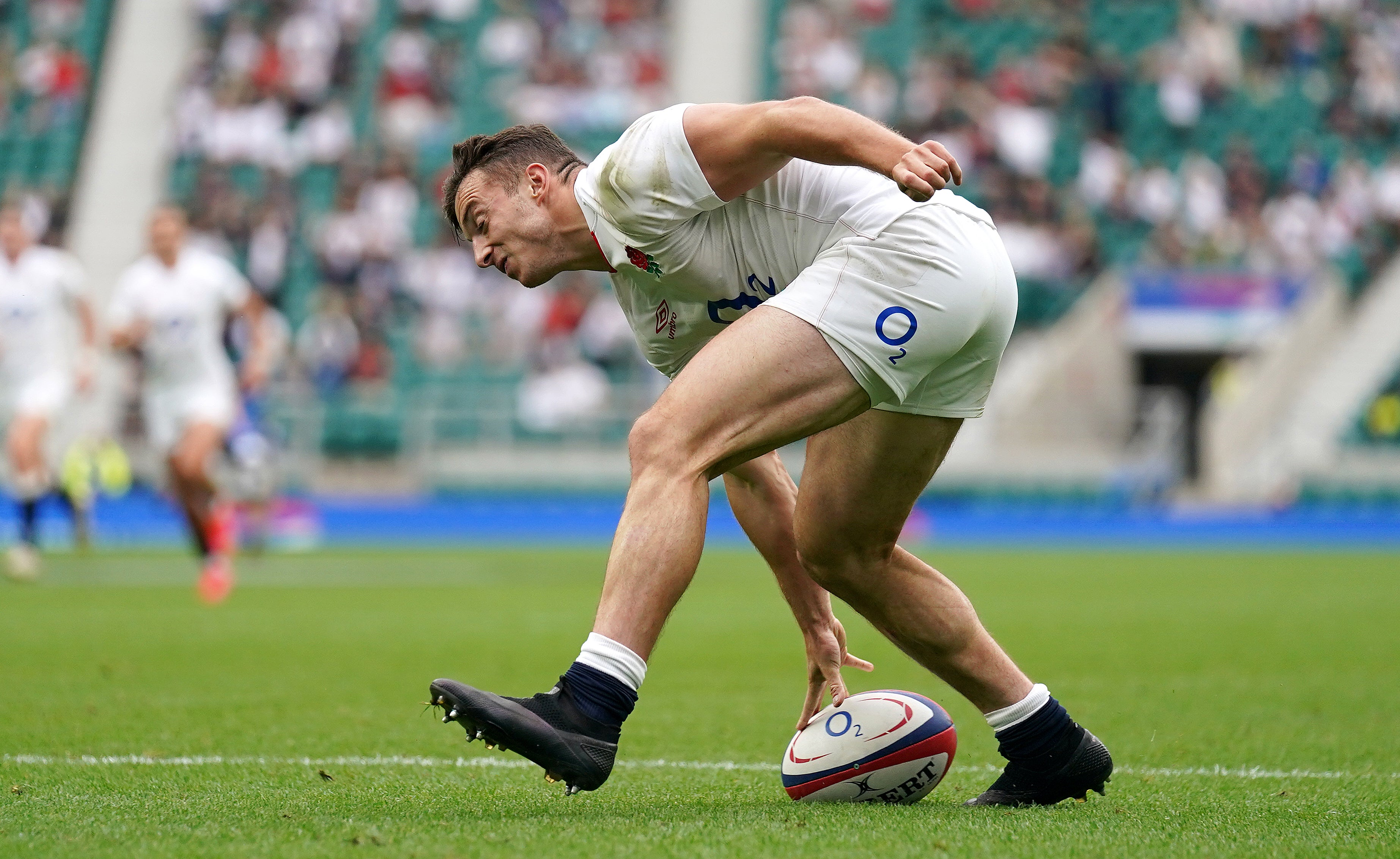 Adam Radwan celebrated his England debut by scoring a hat-trick of tries (Andrew Matthews/PA)
