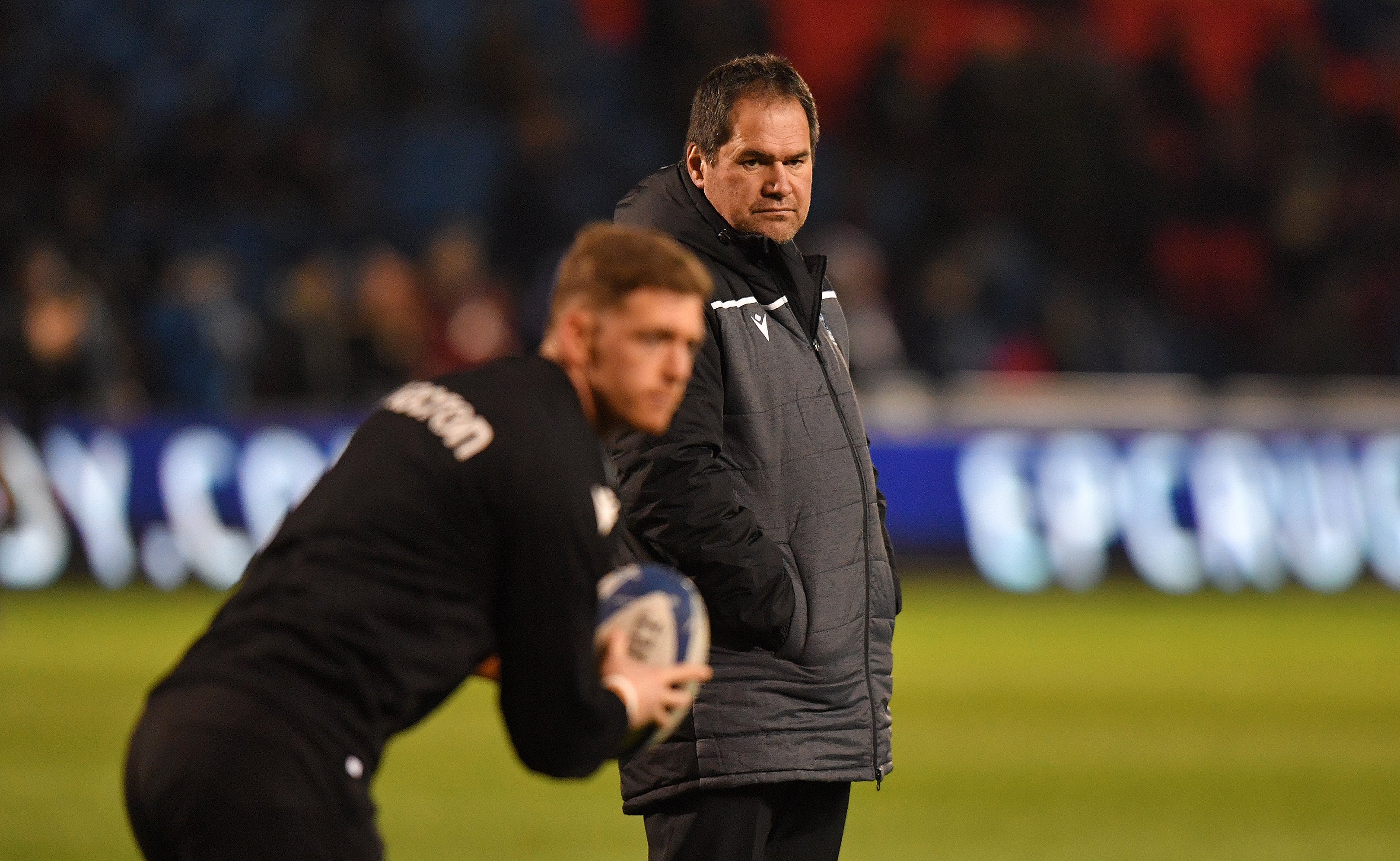 Rennie watches over a warm-up (Dave Howarth/PA)