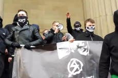 Neo-Nazi terrorist group’s co-founder called for ‘traitors’ to be gassed in speech, court hears
