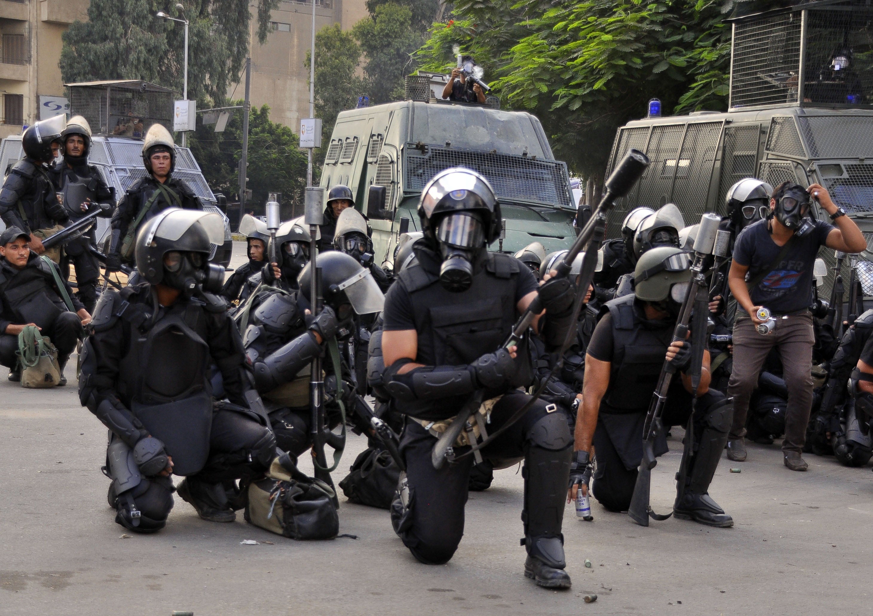 Egyptian riot police