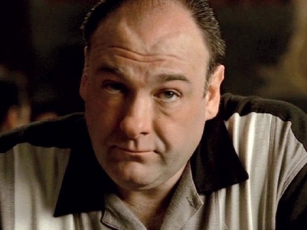 James Gandolfini in the final scene of ‘The Sopranos’