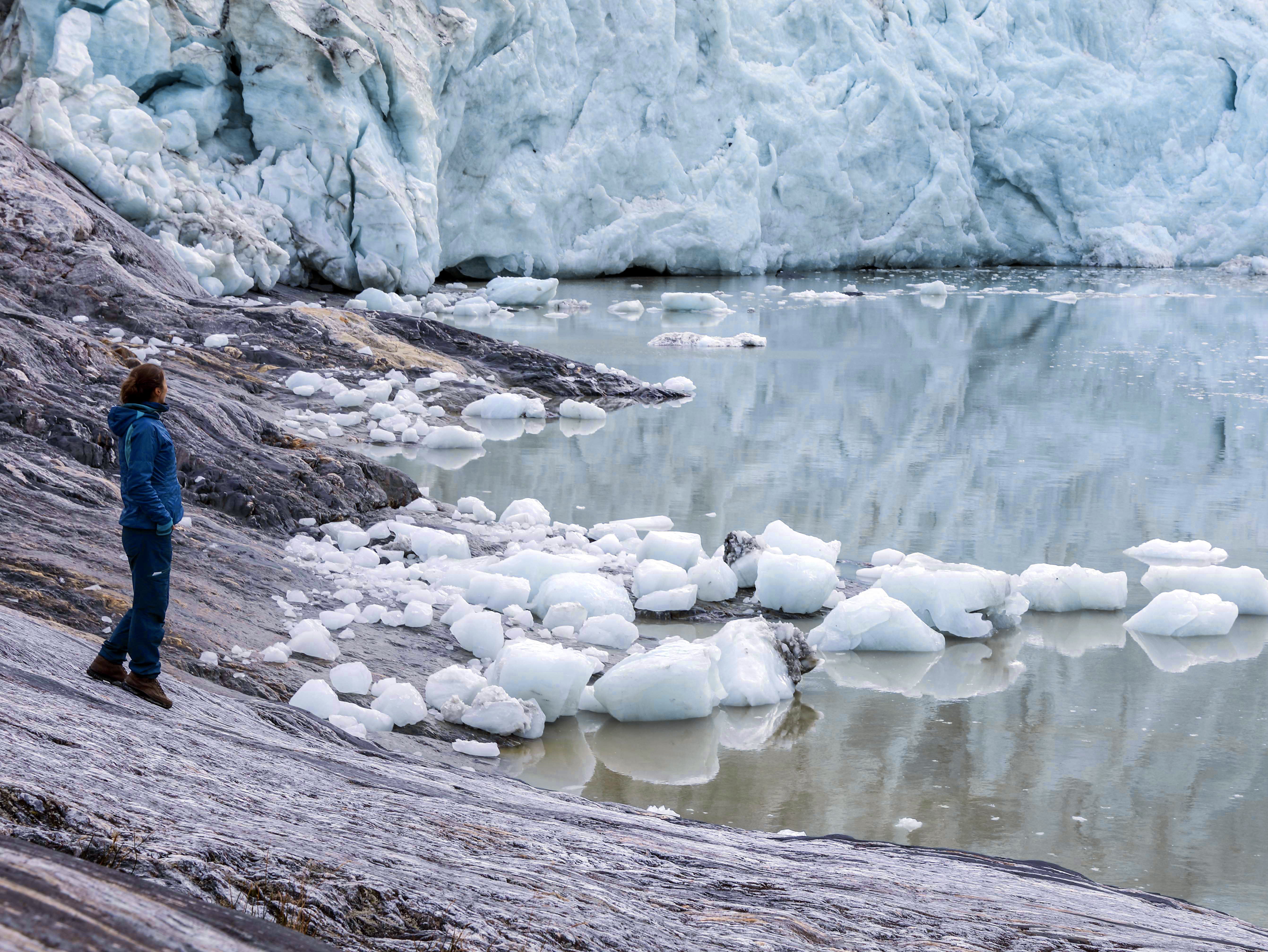 At the face of Pia Glacier