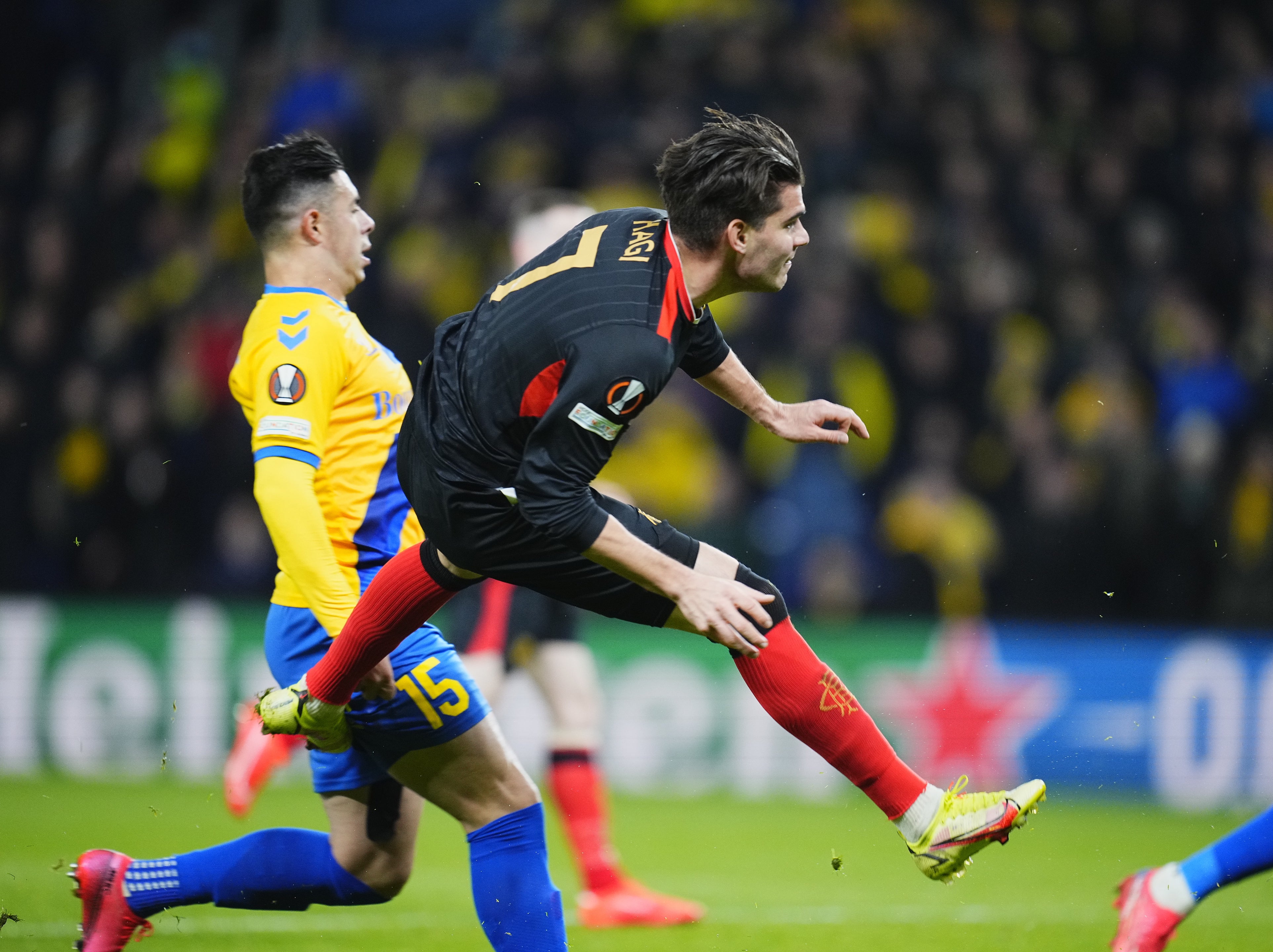 Ianis Hagi scored Rangers’ goal at Brondby