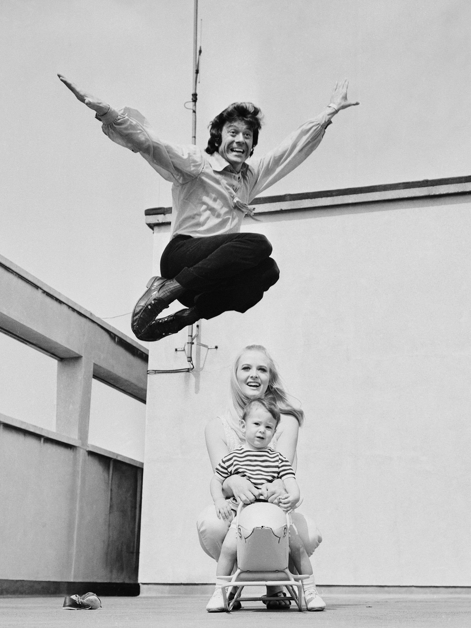 Blair with his wife, Susan, and their son, David in 1969