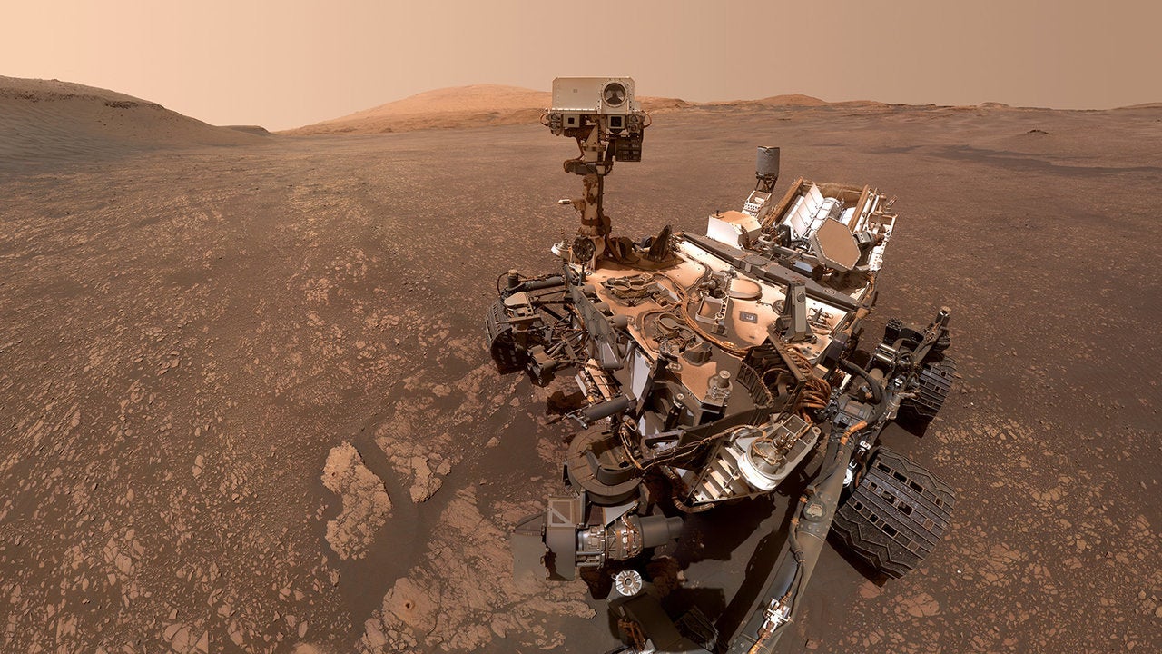 Selfie taken by Nasa Curiosity rover on 12 May, 2019