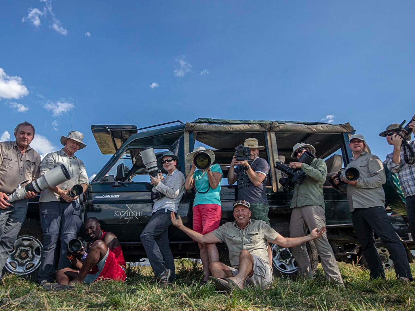 Wild smiles: a photographic safari group in Kenya’s Maasai Mara